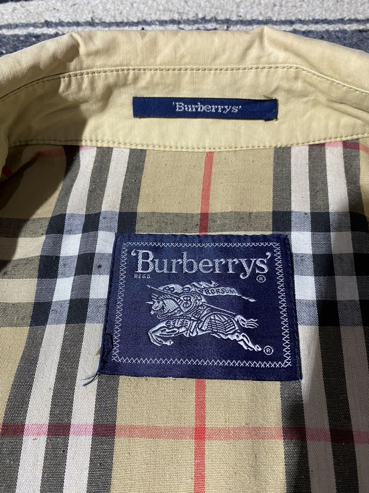 Burberry 90s Burberrys Nova Checkered Trench Coat Jacket Size US L / EU 52-54 / 3 - 6 Thumbnail