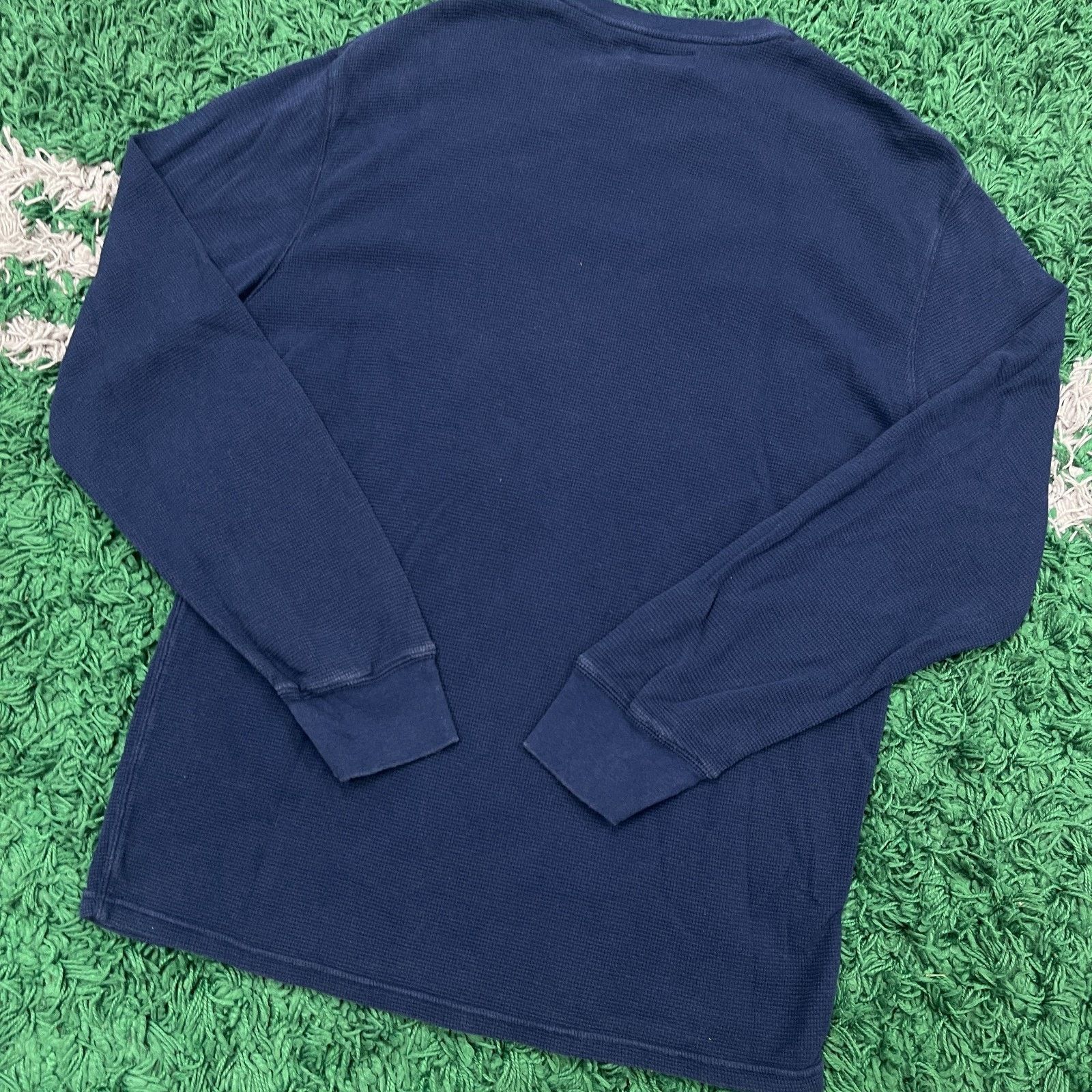Polo Ralph Lauren Polo Ralph Lauren Waffle Knit Thermal Shirt Blue Pony Large Size US L / EU 52-54 / 3 - 6 Thumbnail
