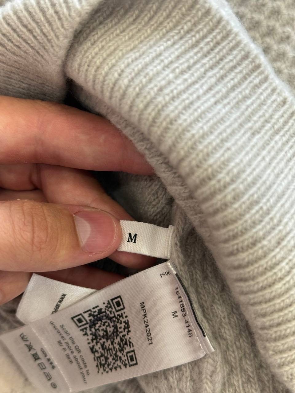 Mr P. Mr. P polo collar 100% Lambs Wool sweater old money style Size US M / EU 48-50 / 2 - 8 Thumbnail
