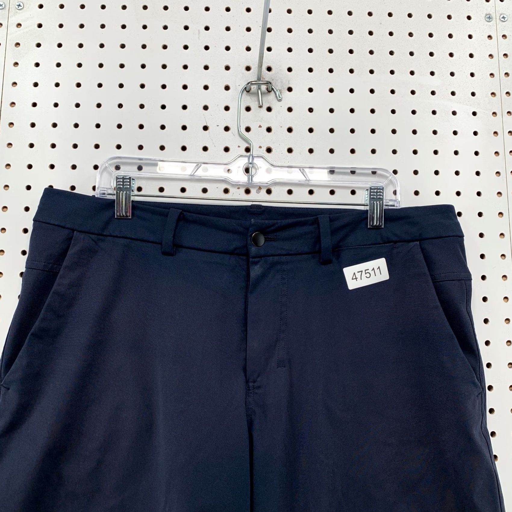 Lululemon Lululemon Commission Shorts Mens 37 Navy Blue Chino Performance Golf Quick Dry Stretch Breathable Pockets 9in Inseam Casual Travel Mens Size US 37 - 6 Thumbnail