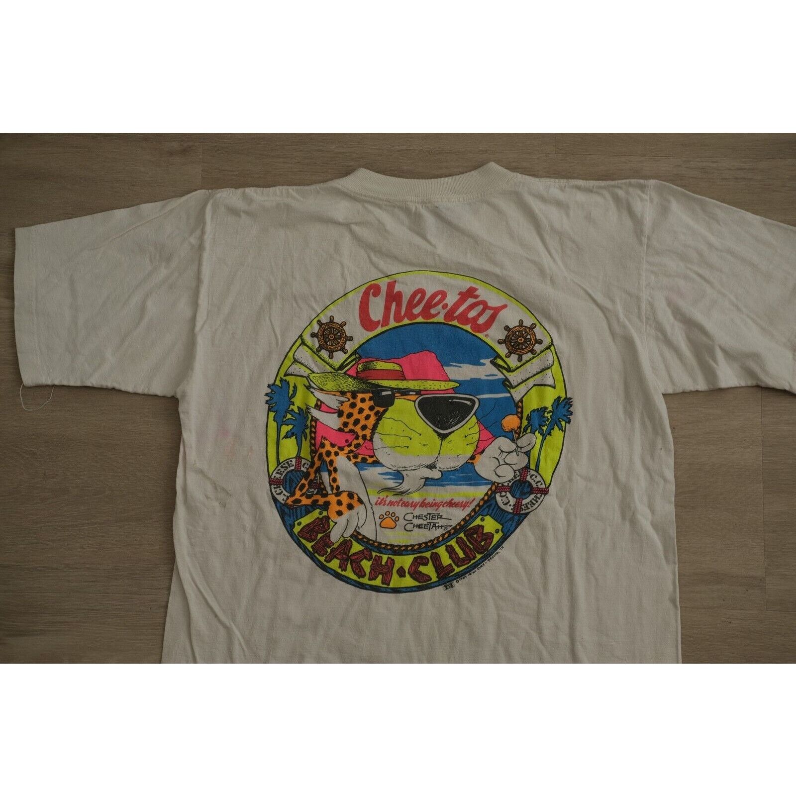 Other Vintage 1990s GESIM CORP Chester Cheetah Beach Club T-Shirt Size US L / EU 52-54 / 3 - 9 Thumbnail
