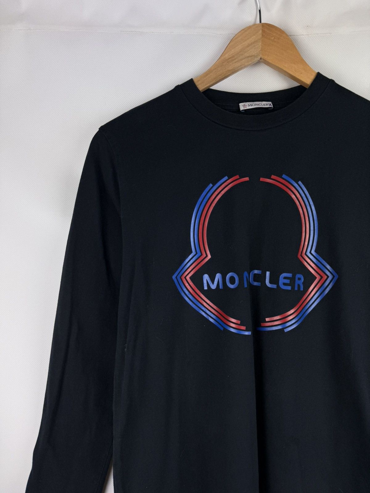 Moncler Moncler Kids Teens Big Logo Long Sleeve T Shirt Size 14A Size US XXS / EU 40 - 4 Thumbnail