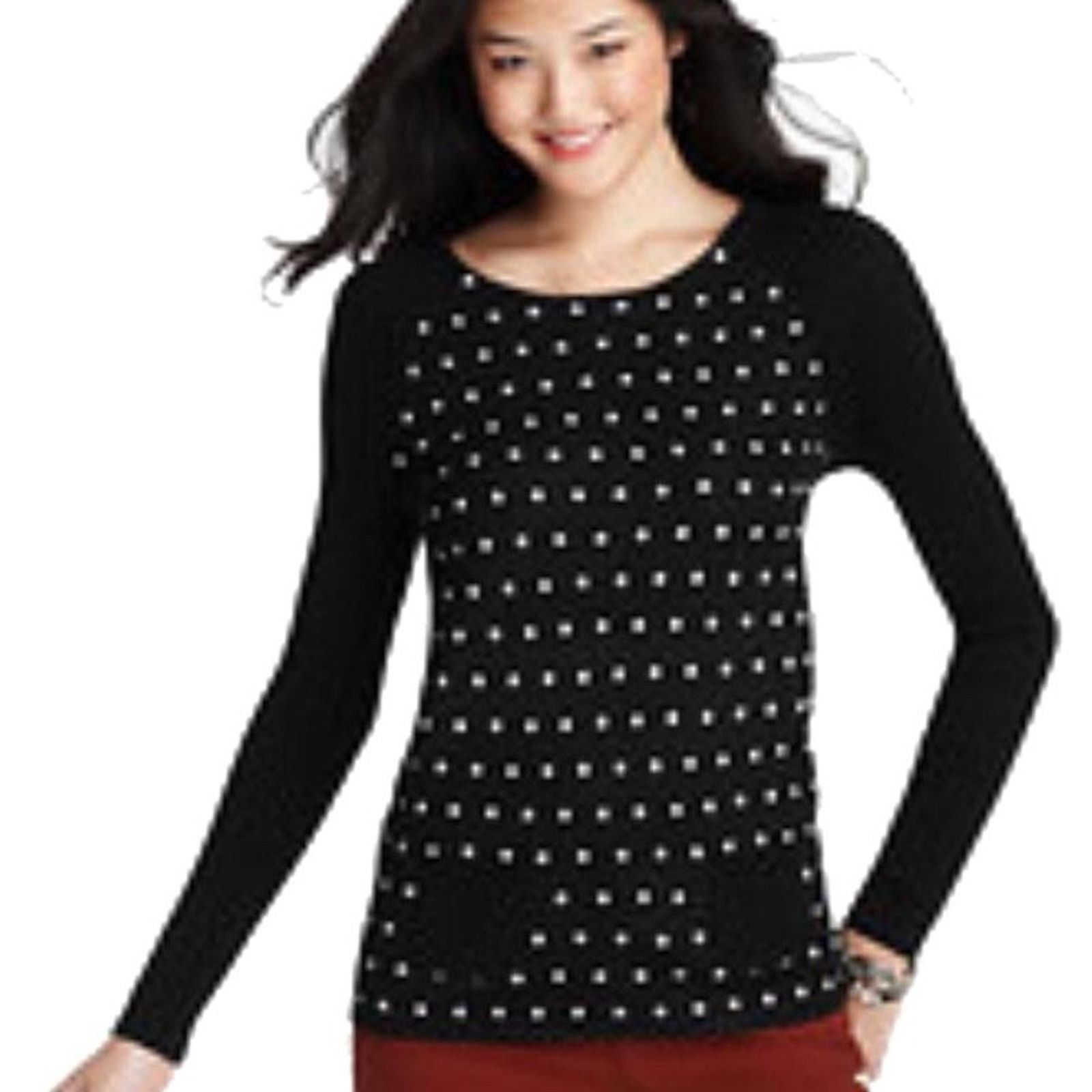 Loft Loft Black & White Dot Pullover Sweater Women Small Size S / US 4 / IT 40 - 1 Thumbnail