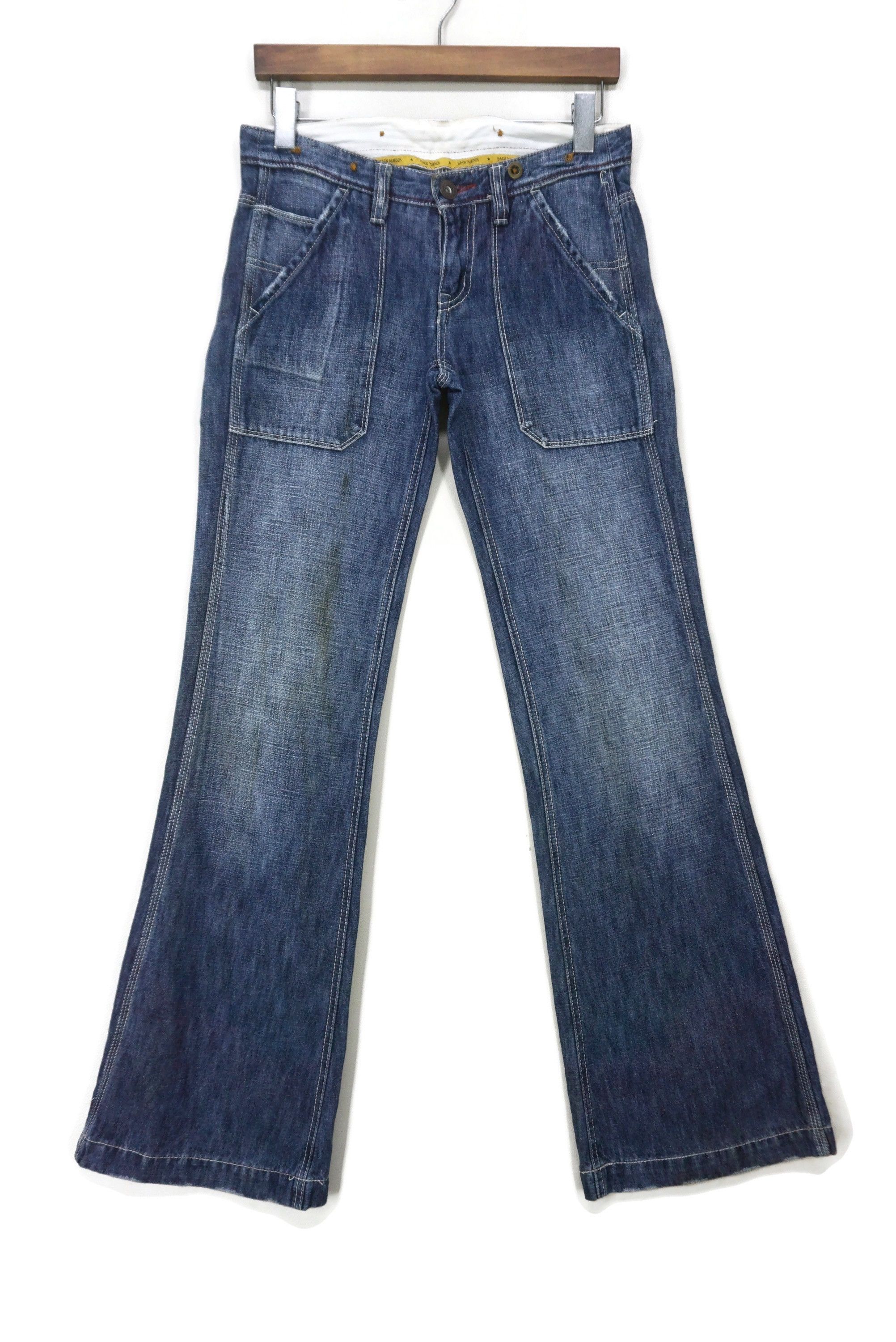 Japanese Brand Back Number Jeans fit W29xL34 Low-Rise Bootcut Baker Denim Size US 28 / EU 44 - 1 Thumbnail