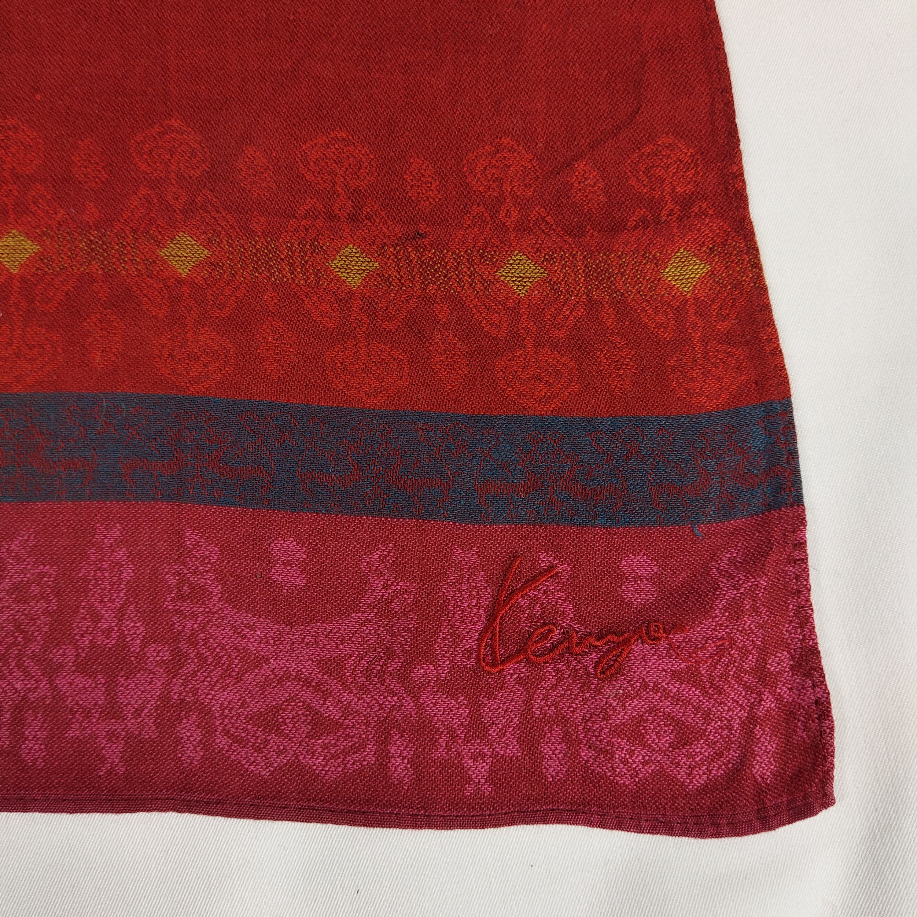 Kenzo × Vintage Kenzo Handkerchief / Neckerchief / Bandana FZ033 Size ONE SIZE - 5 Thumbnail