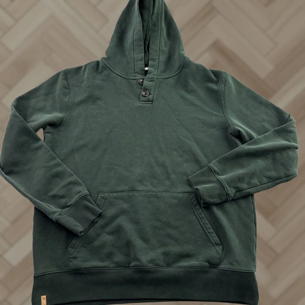 tentree TenTree Pullover Hoodie Men L Green Sweatshirt Hooded Long Sleeve Cotton Winter Fall Spring Vintage: No Size US L / EU 52-54 / 3 - 1 Thumbnail