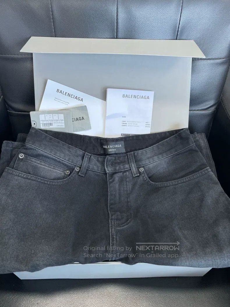 Balenciaga Balenciaga size S Water-Washed Bootcut Flared Jeans Size US 27 - 4 Thumbnail