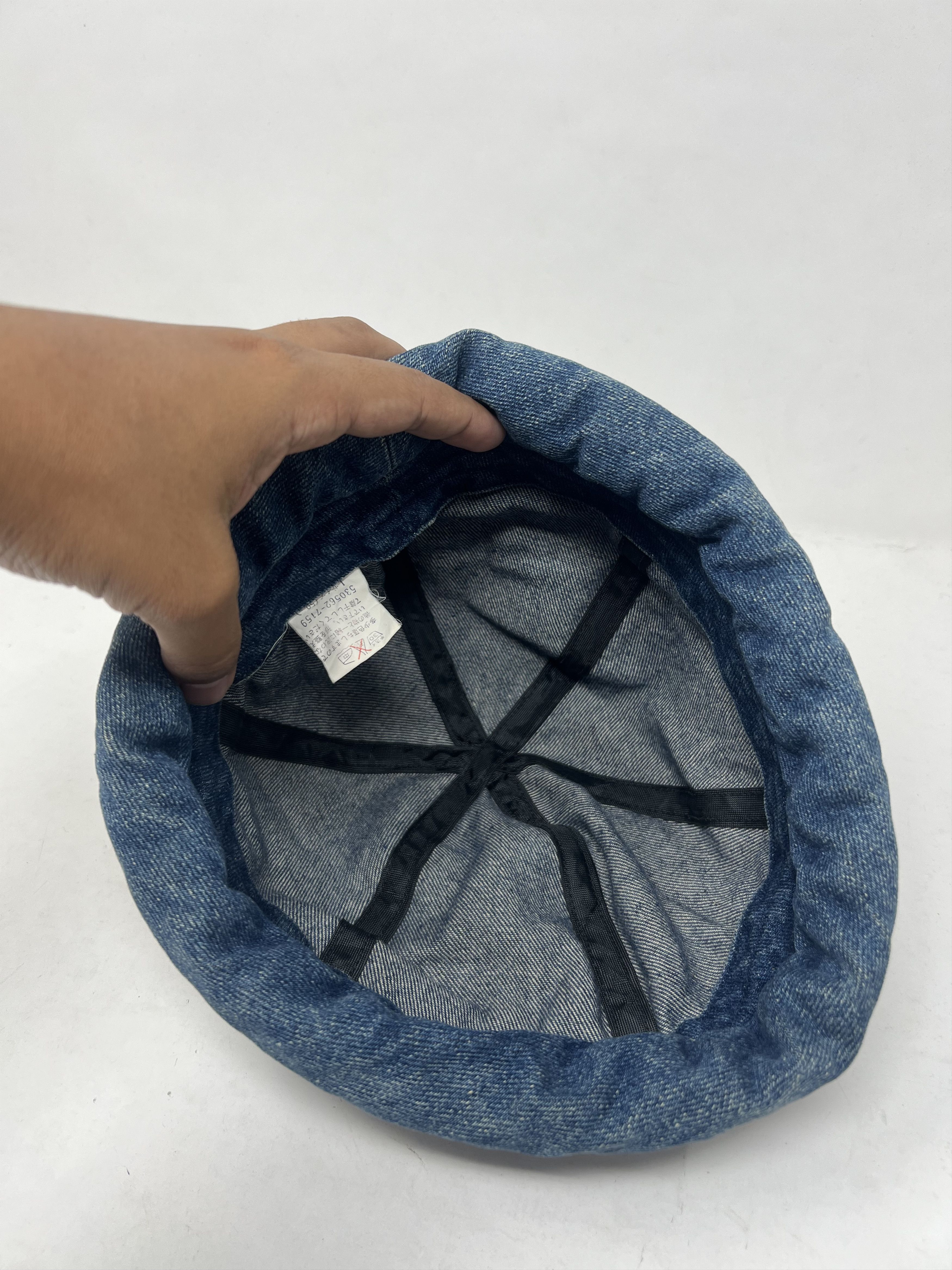 Vintage Denim Light Acid Wash Hat Size ONE SIZE - 7 Thumbnail