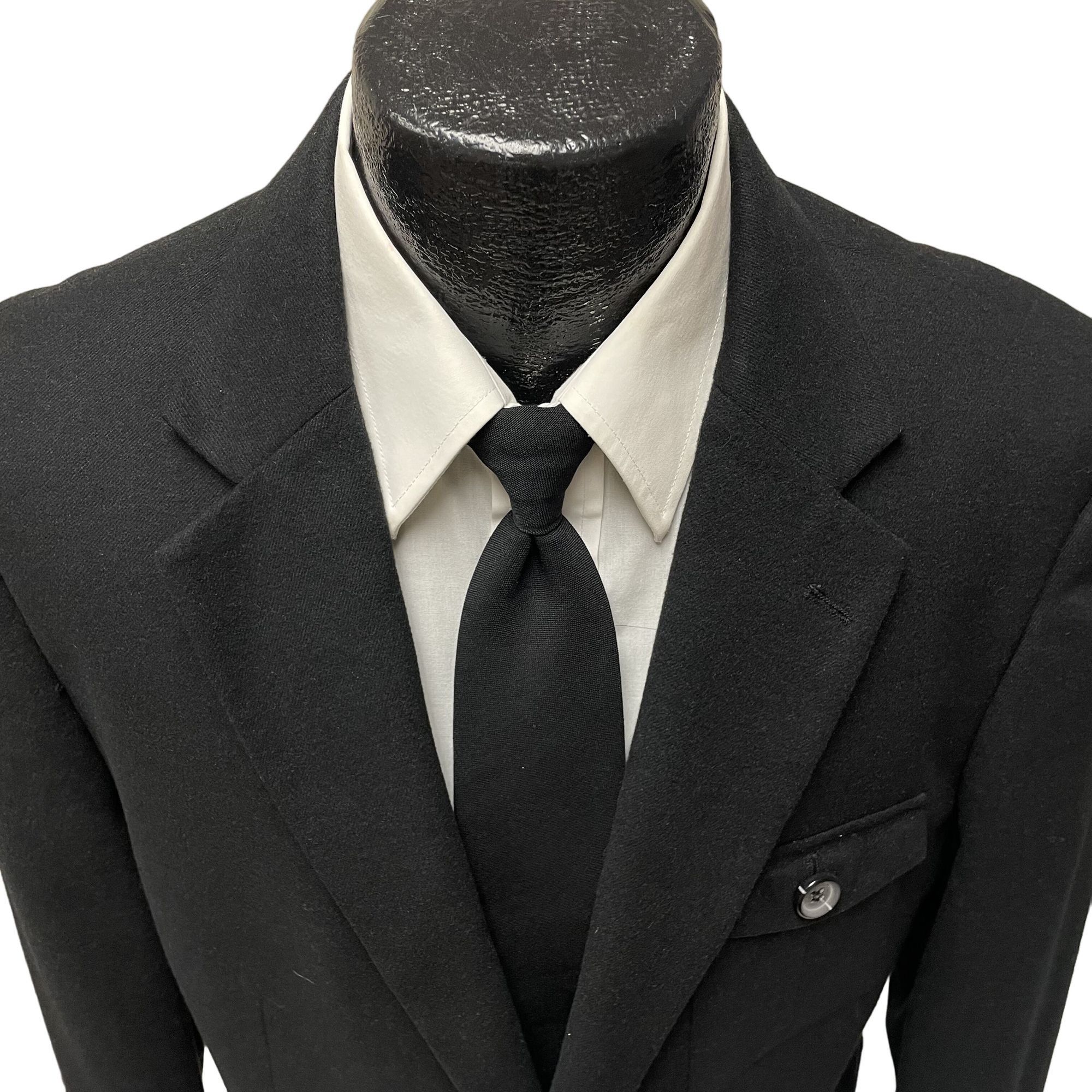 Other Liena Uomo Black SAFARI STYLE Sport Coat MODERN Jacket Size 42R - 2 Thumbnail
