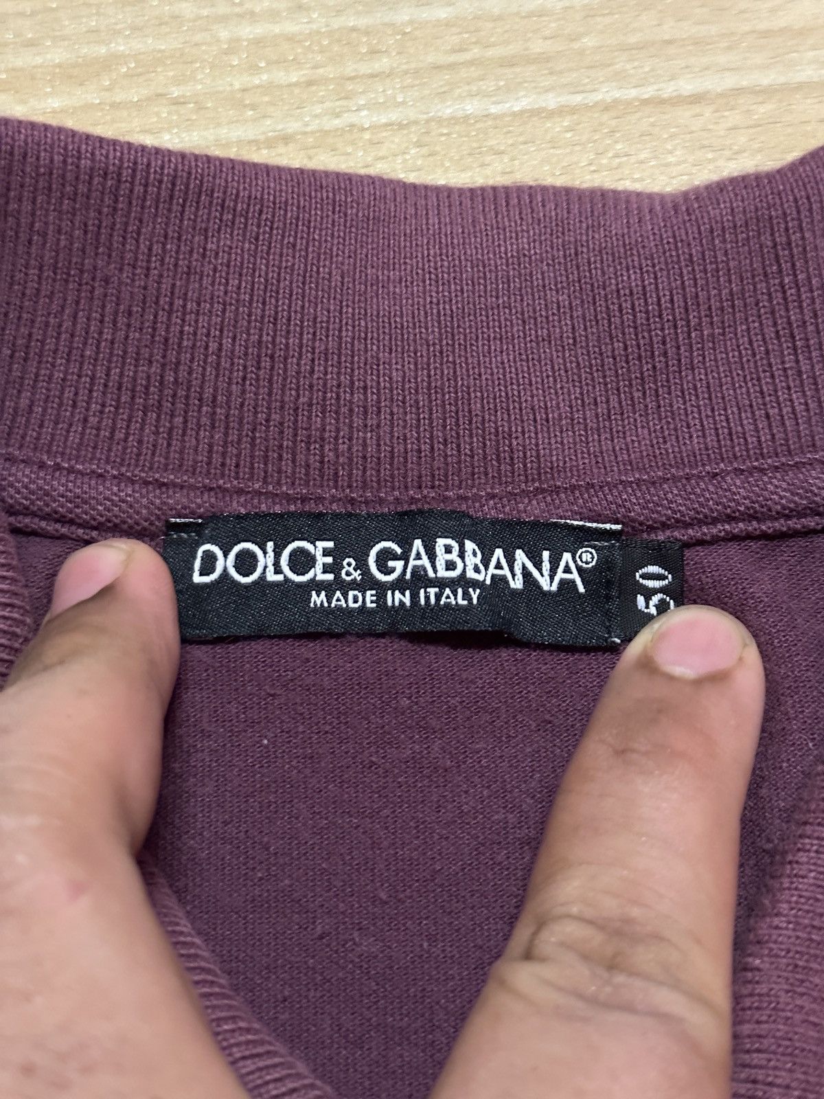 Dolce & Gabbana × Vintage Sun Faded🔥 Dolce & Gabbana Polo Shirt Size US M / EU 48-50 / 2 - 5 Thumbnail