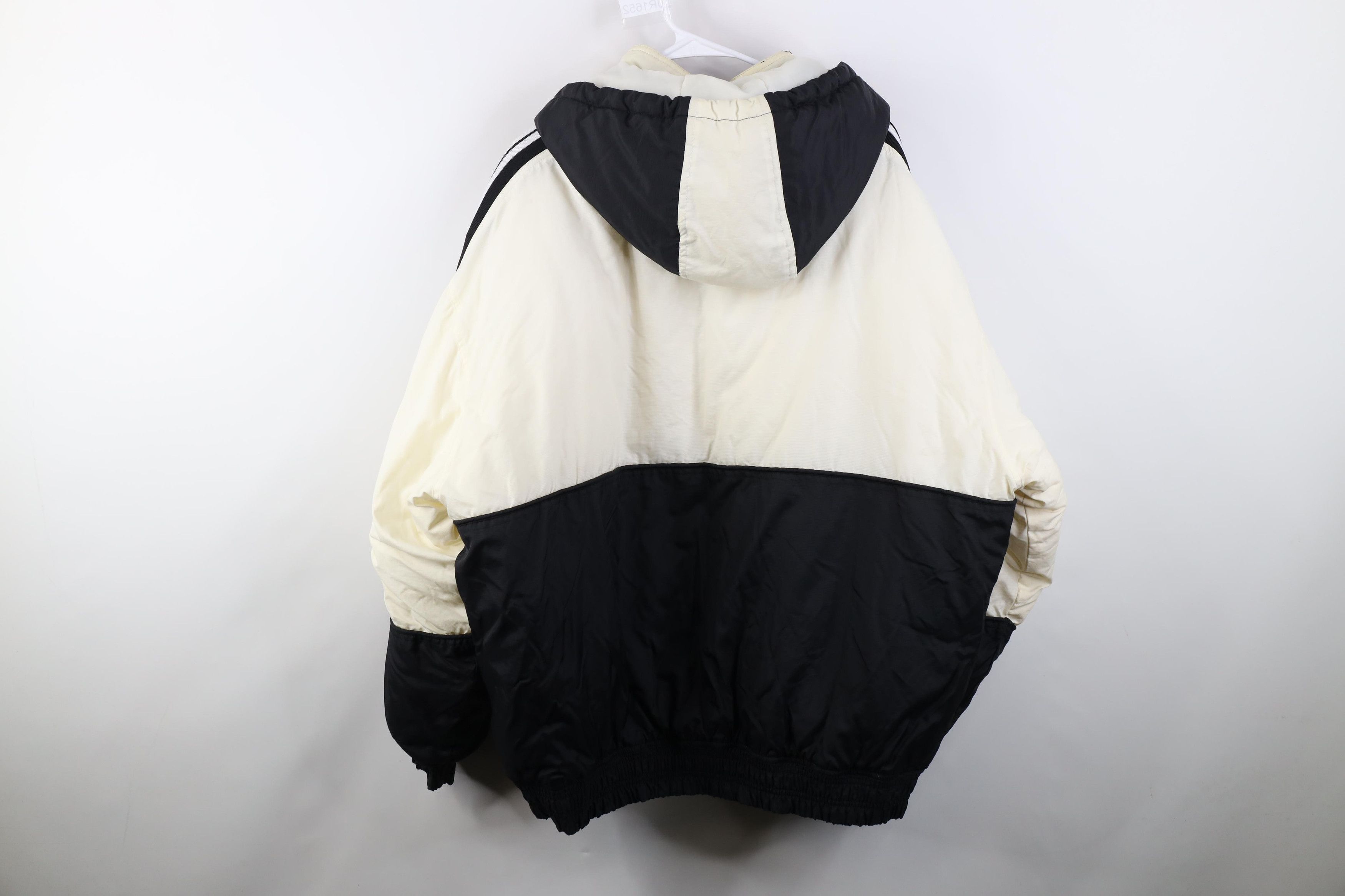 Starter Vintage 90s Starter Raiders Hooded Puffer Jacket Black Size US XL / EU 56 / 4 - 17 Thumbnail
