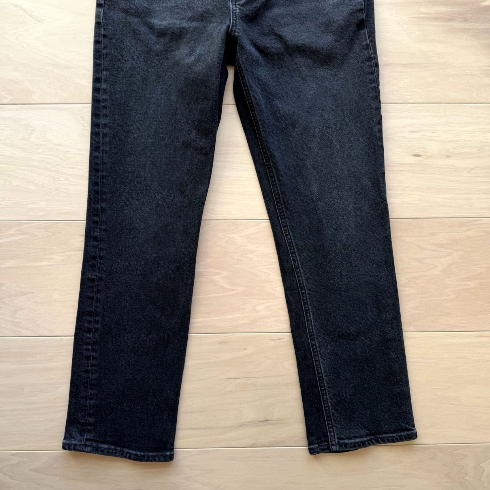 Agolde AGOLDE Riley Crop Jeans Women's 28 Black High Rise Glam Boho Party New York Jeans Best Seller Women 28 Black High Rise Crop Jeans Size 28" / US 6 / IT 42 - 4 Thumbnail