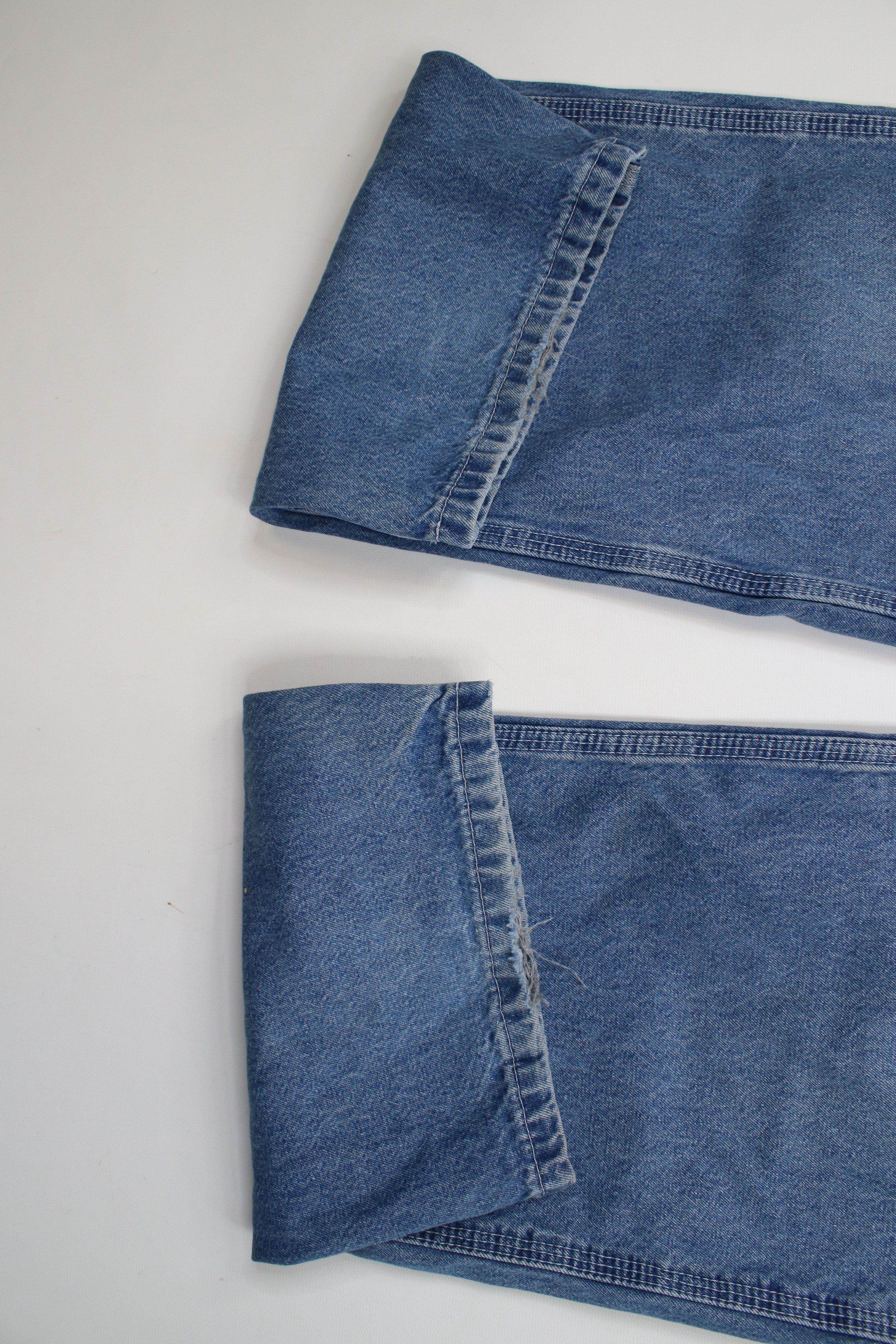 Carhartt × Vintage Vintage Y2K 2000 Carhartt Wide Leg Dungaree Denim Jeans Size US 36 / EU 52 - 6 Thumbnail