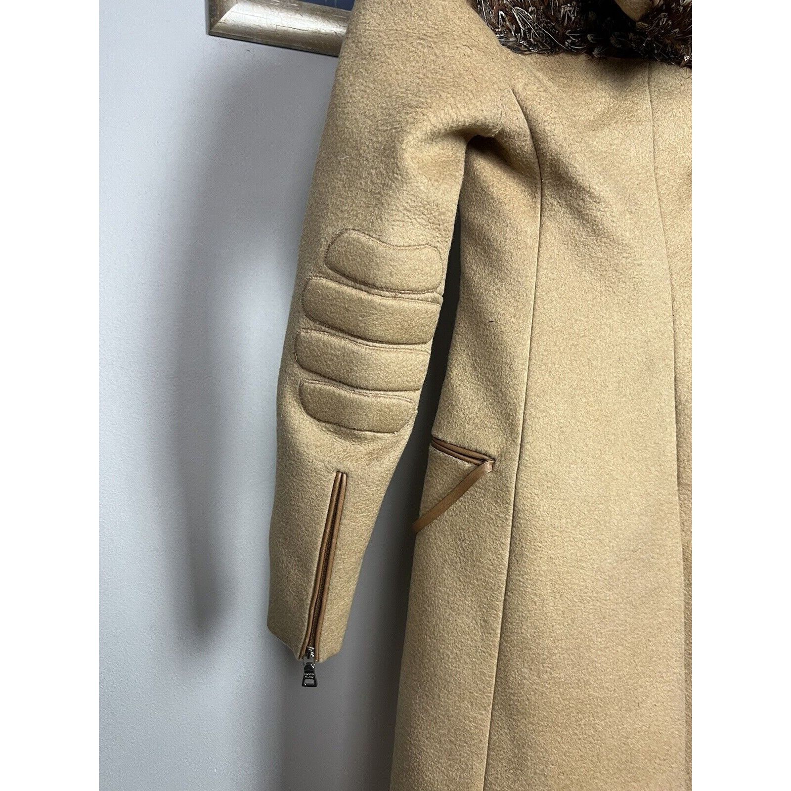 Prada RARE! Prada Beige Camelwool Hooded Coat Size 38 Size XS / US 0-2 / IT 36-38 - 11 Thumbnail
