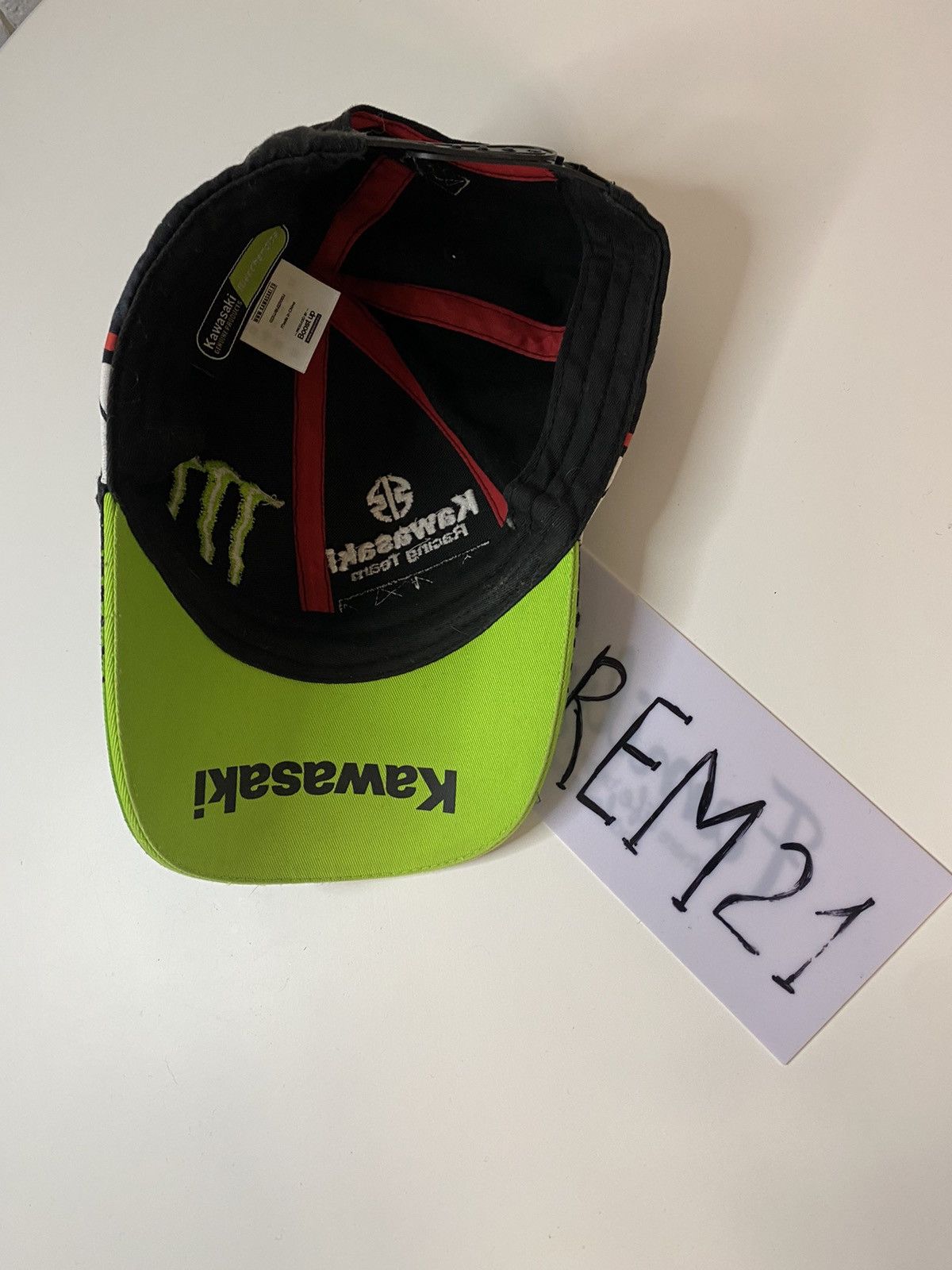 Vintage Kawasaki racing team cap hat Size ONE SIZE - 8 Thumbnail