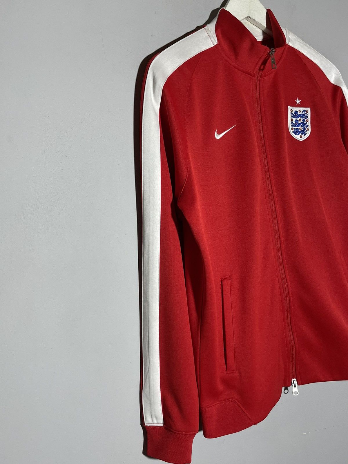 Nike Nike Team England World Cup 2014 Red Full Zip Track Top Size US XL / EU 56 / 4 - 7 Thumbnail