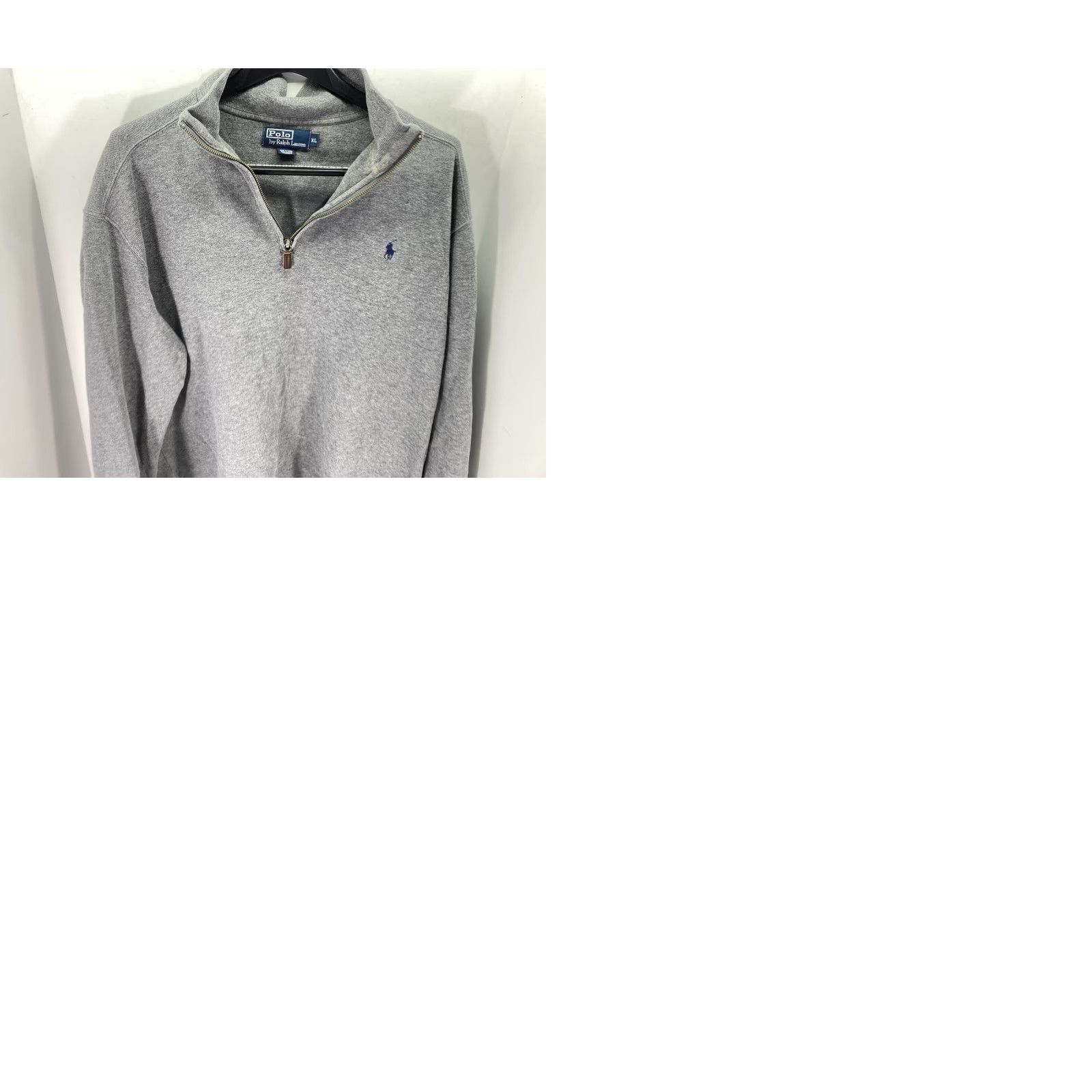 Ralph Lauren Polo Ralph Lauren Sweater Men XL Gray Pullover 1/4 Zip Long Sleeve Heavy Cotton Size US XL / EU 56 / 4 - 9 Thumbnail