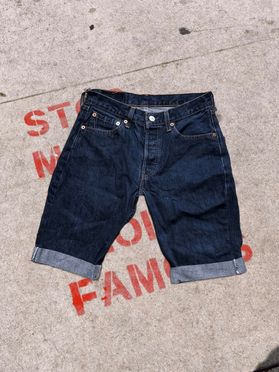 LEVIS 501 DENIM JEANS SHORTS STREETWEAR W28 L30