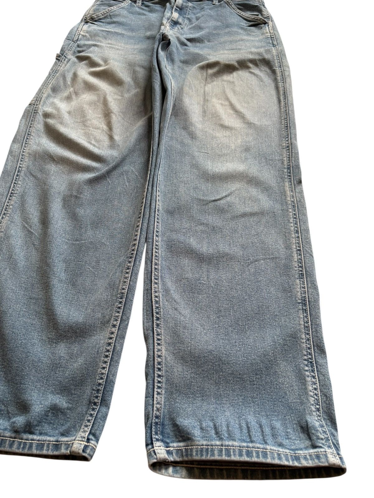 Japanese Brand × Jun Takahashi × Uniqlo Vintage Uniqlo Carpenter Mud Wash Distressed Loose Jeans Size US 32 / EU 48 - 7 Thumbnail