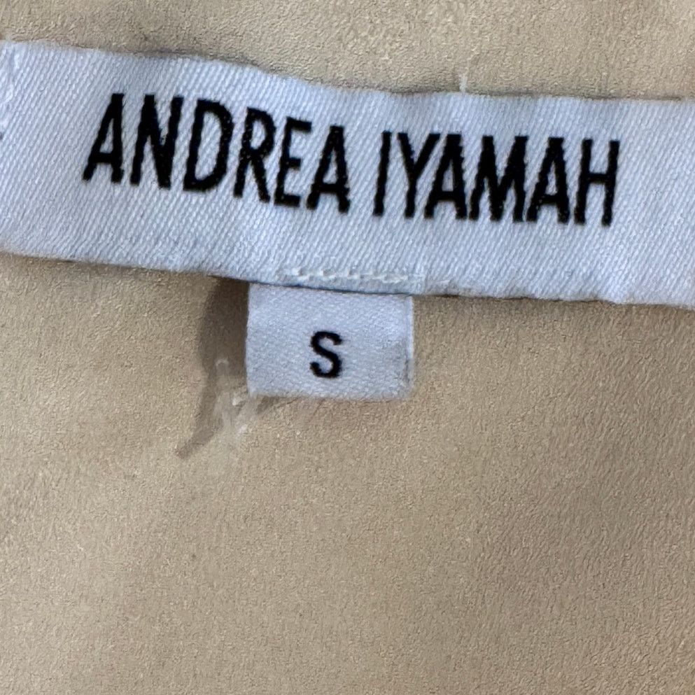 Other ,Andrea Iyamah Aminata Champagne Keyhole Halter Jumpsuit Sm Size 27" / US 4 / IT 40 - 11 Thumbnail