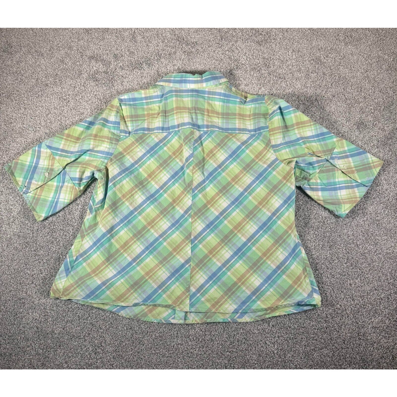 Other Sag Harbor Top 1X Plus Plaid Pastels Grandmacore Vintage Y2K Size XL / US 12-14 / IT 48-50 - 8 Thumbnail