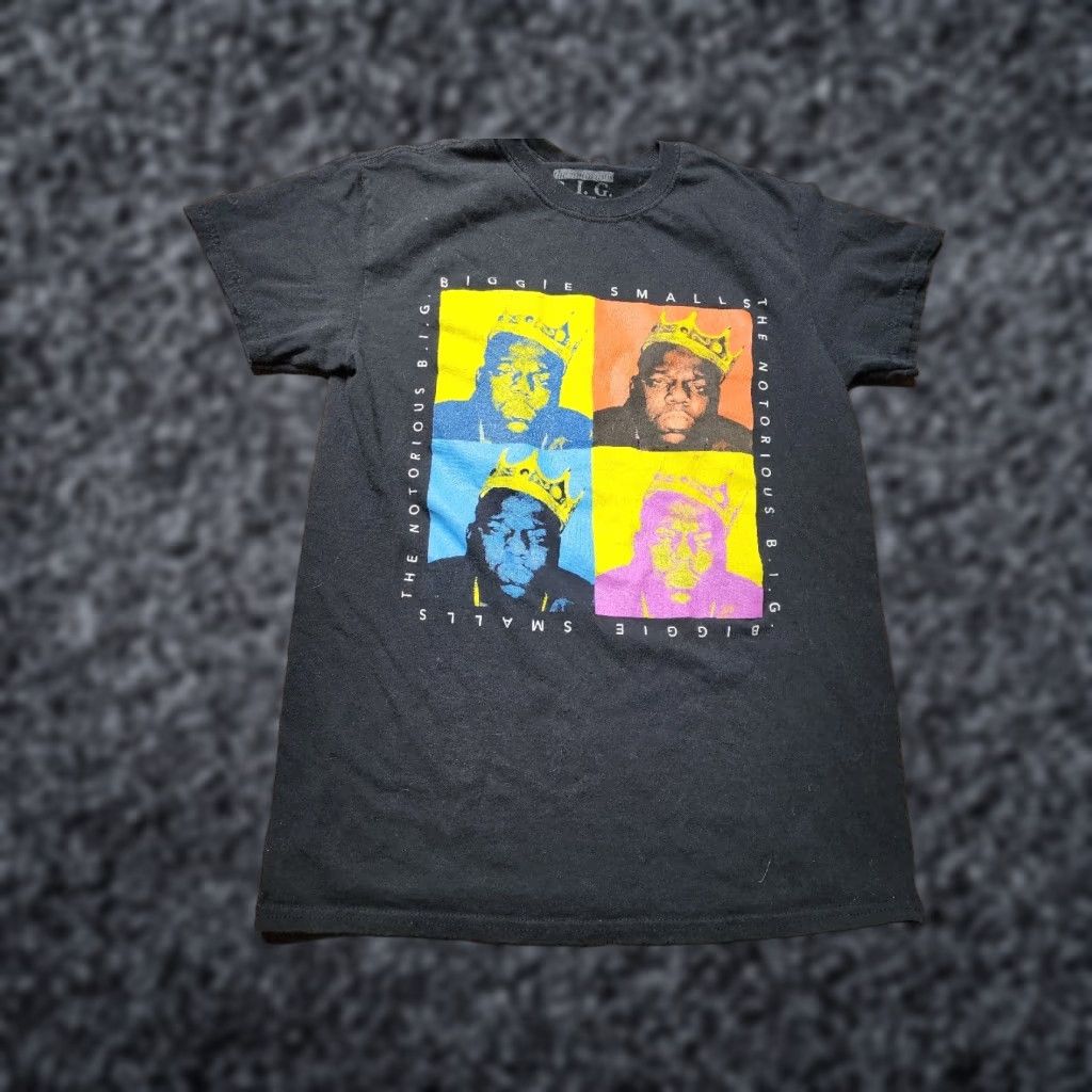 Vintage Notorious B.I.G. Biggie Smalls Crown Faces Shirt Mens S Distressed Size US S / EU 44-46 / 1 - 1 Thumbnail