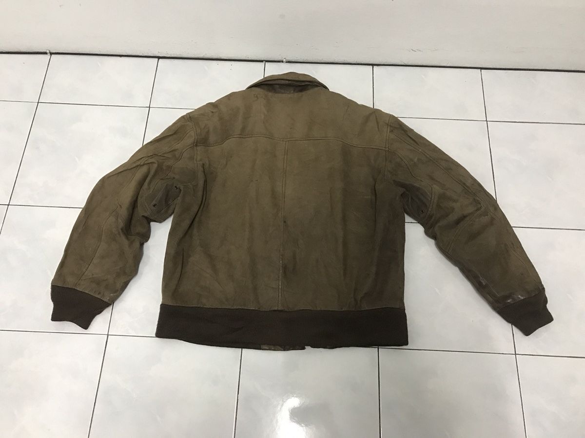 Other Vintage Mirage leather military jacket Size US XL / EU 56 / 4 - 9 Thumbnail