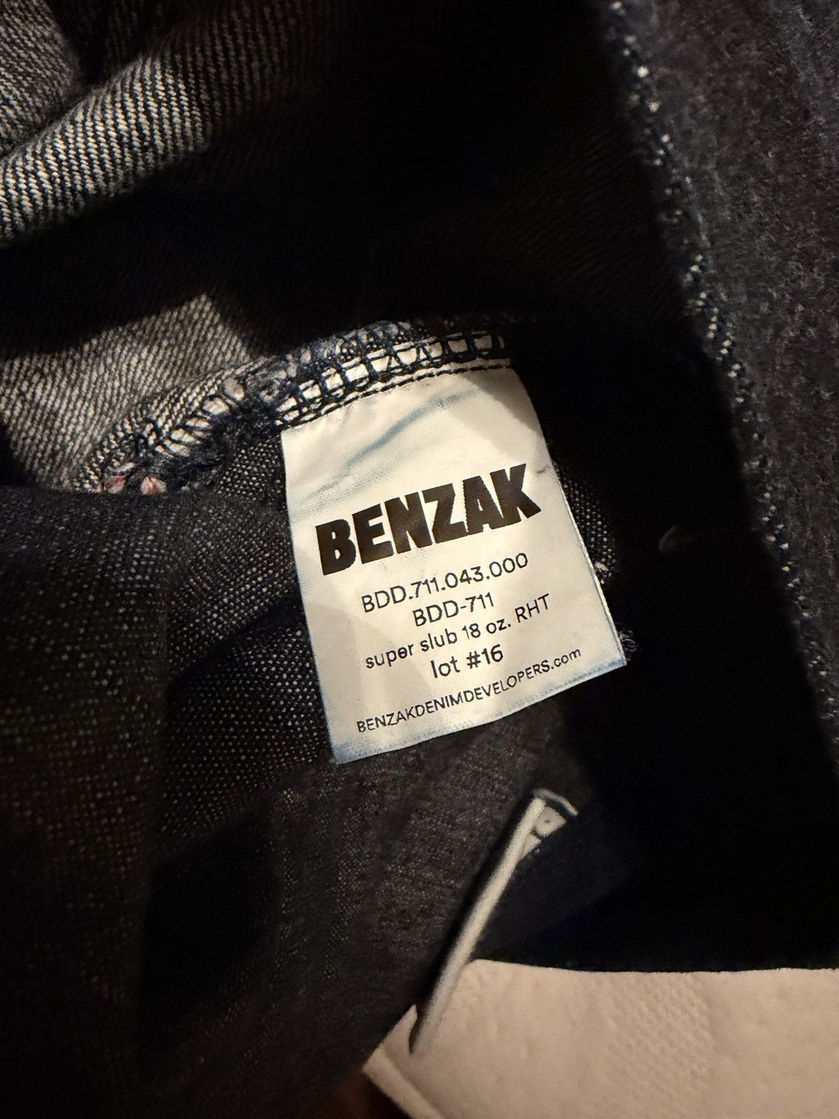 Benzak Denim Developers Benzak BDD-711 - Super Slub 18oz RHT - Lot #16 Size US 33 - 2 Thumbnail
