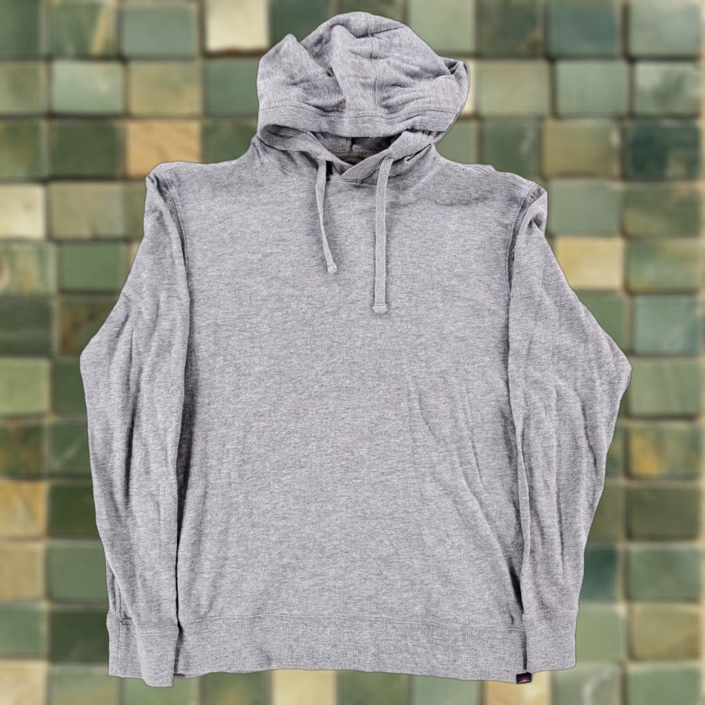 Faherty Faherty Sweatshirt Hoodie Lightweight Long Sleeve Gray Drawstring Mens M Size US M / EU 48-50 / 2 - 1 Thumbnail