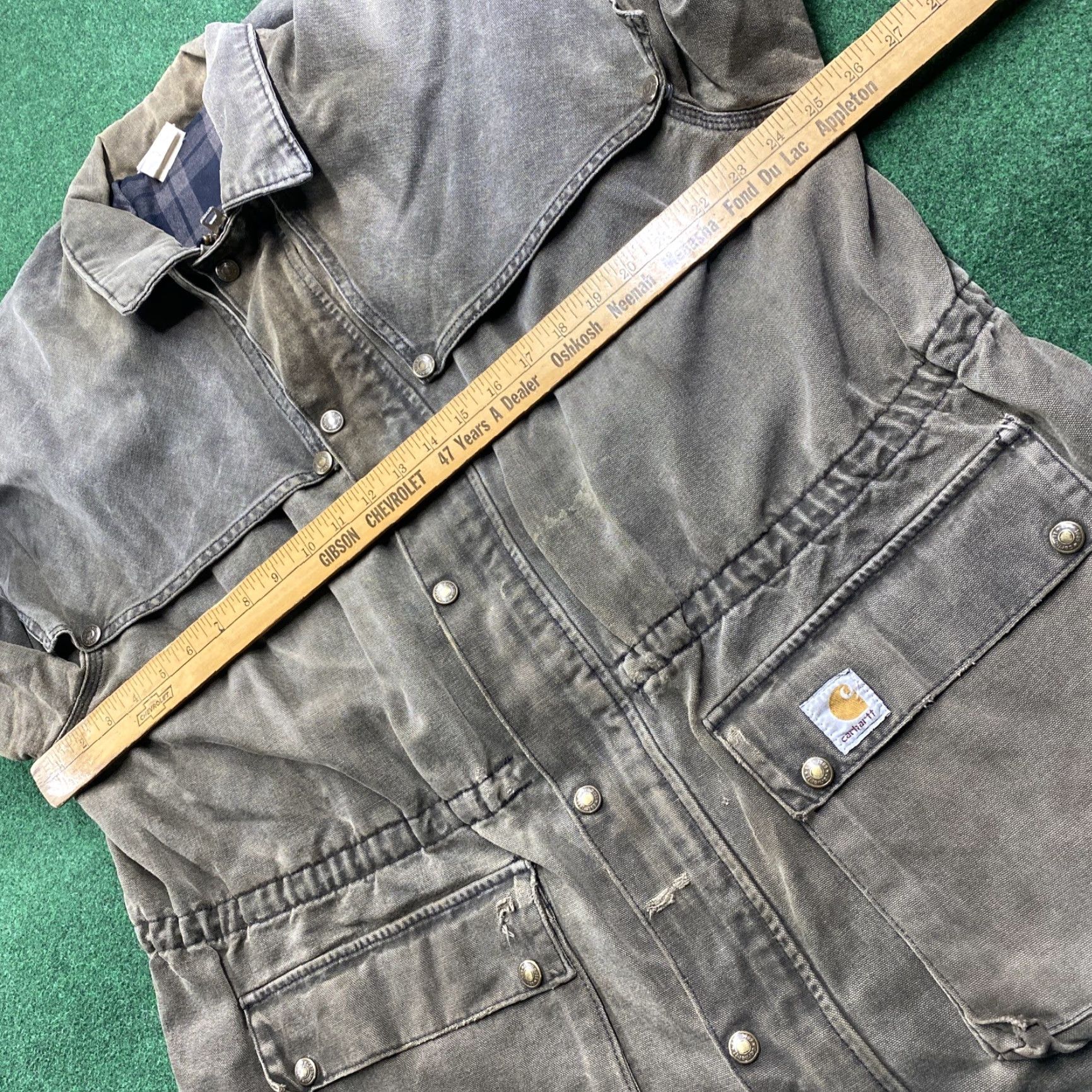 Carhartt VINTAGE Carhartt Jacket Mens XL Brown 90S Faded Barn Full Zip Work Coat USA MADE Size US XL / EU 56 / 4 - 6 Thumbnail