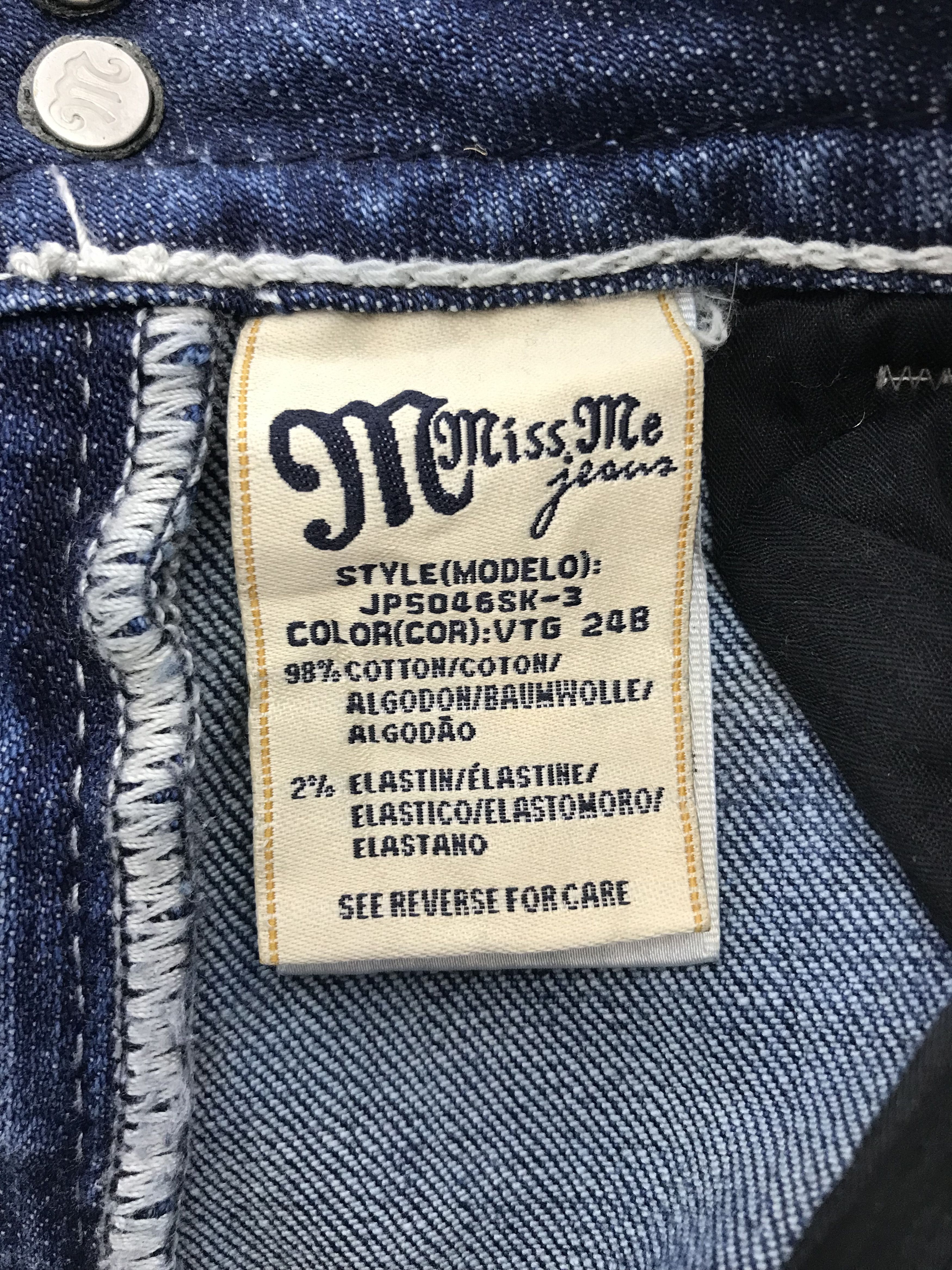 Miss Me Miss Me Cross Stud Jeans Size 29" - 12 Thumbnail