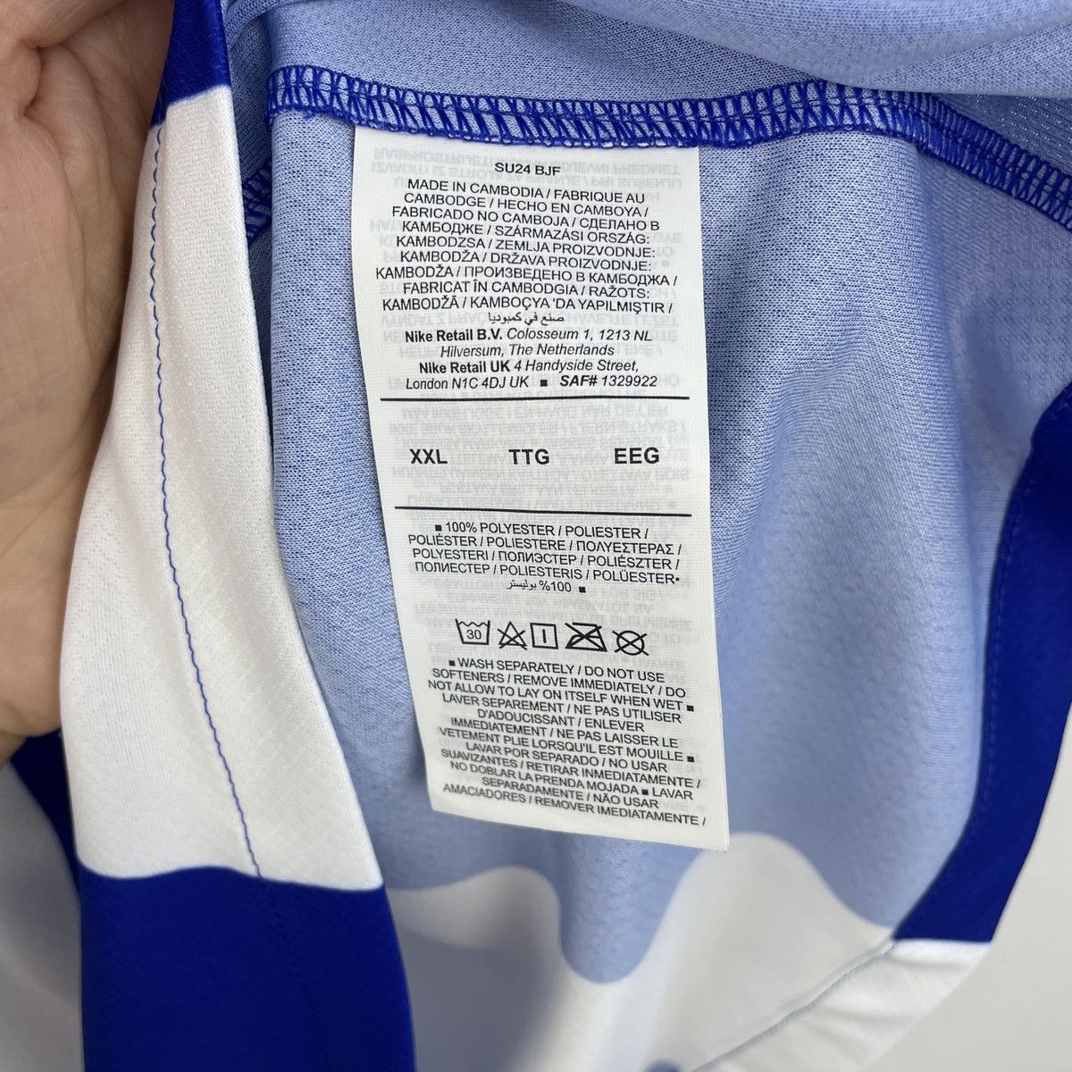 Nike Hertha Berlin Peter Pekarik Home Nike Men Jersey 2024/2025 Size US XXL / EU 58 / 5 - 9 Thumbnail