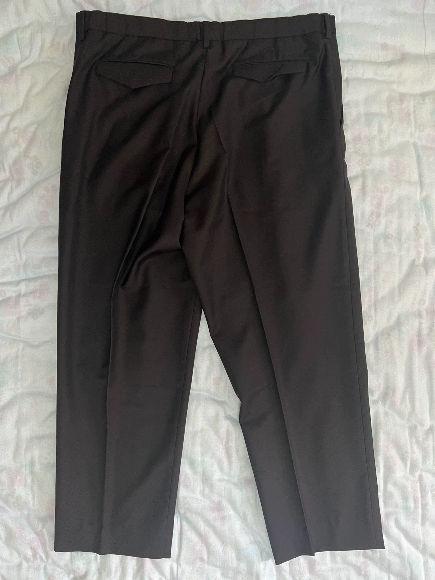 Dior Dior CD Black Wool Men's 52 Normal Fit Trousers Size US 36 / EU 52 - 3 Thumbnail