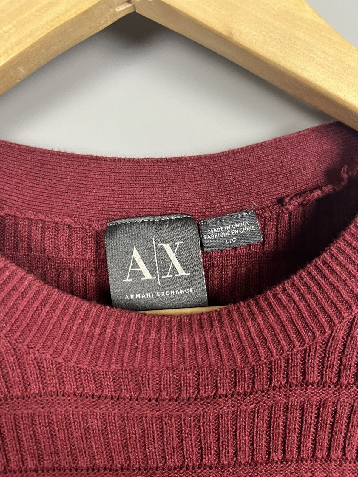 Armani Exchange L Armani Exchange men's cotton sweater Size US L / EU 52-54 / 3 - 3 Thumbnail