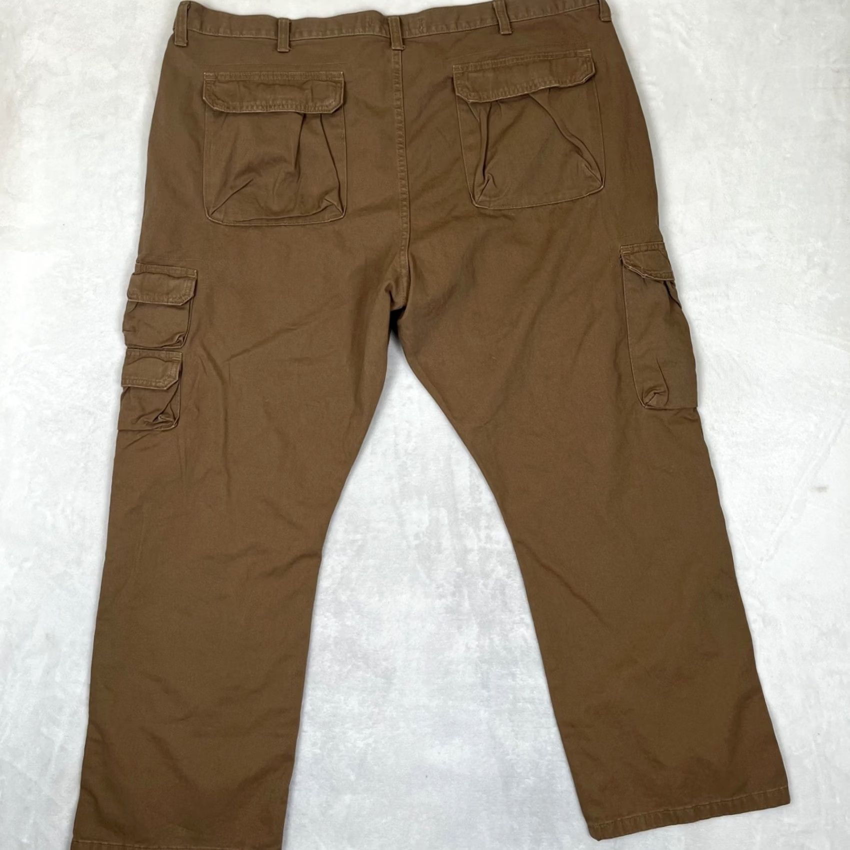 Wrangler Vintage Wrangler Cargo Pants Mens 44x30 Khaki Beige Cargo Pants Mens 44x30 Regular Relaxed Straight Cotton Spandex Canvas Workwear Casual Size US 44 / EU 60 - 6 Thumbnail