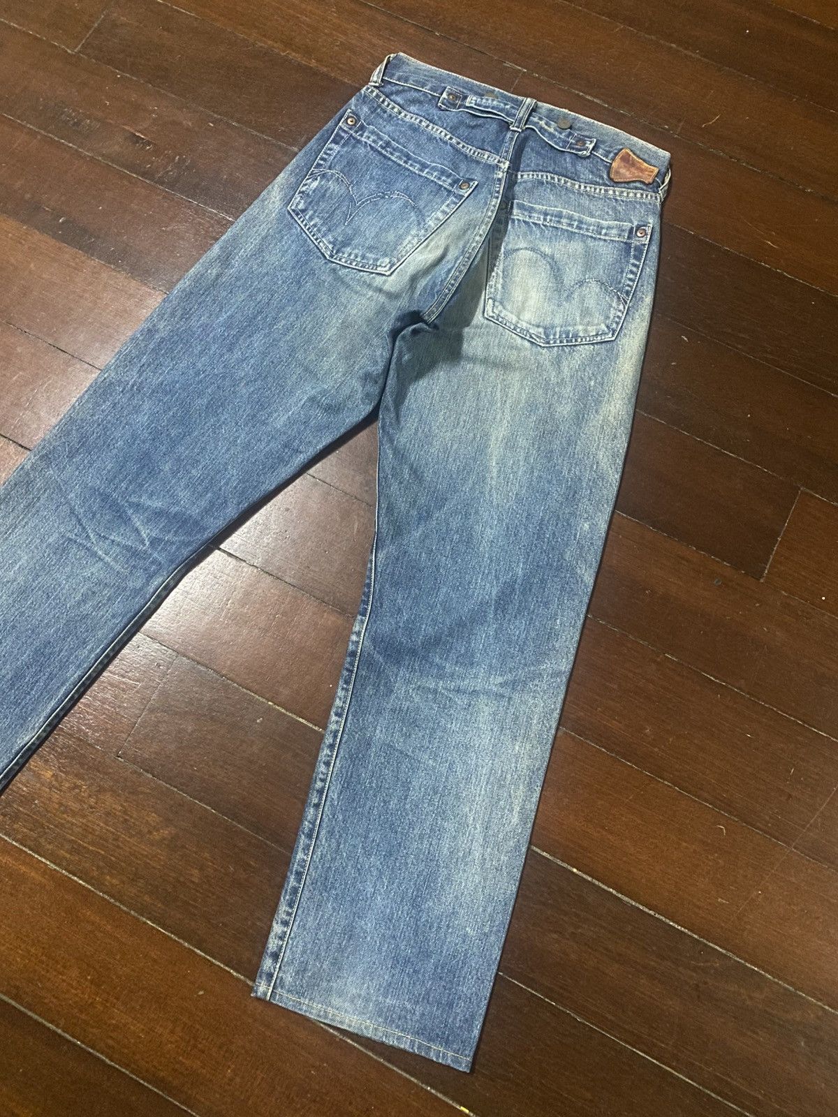 Kapital Vintage Studio D'artisan Selvedge Denim buckle back mud wash Size US 30 / EU 46 - 17 Thumbnail