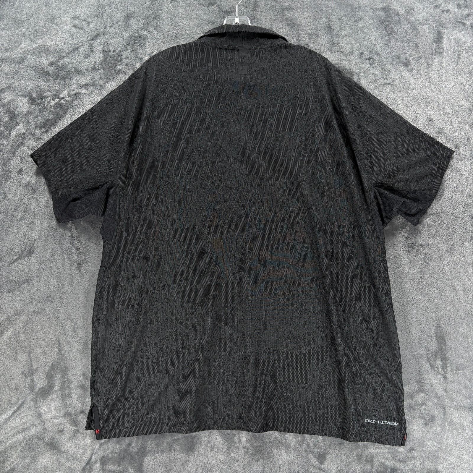 Nike Nike Tiger Woods Collection Dri Fit ADV Polo Mens 2XL Black Size US XXL / EU 58 / 5 - 2 Thumbnail