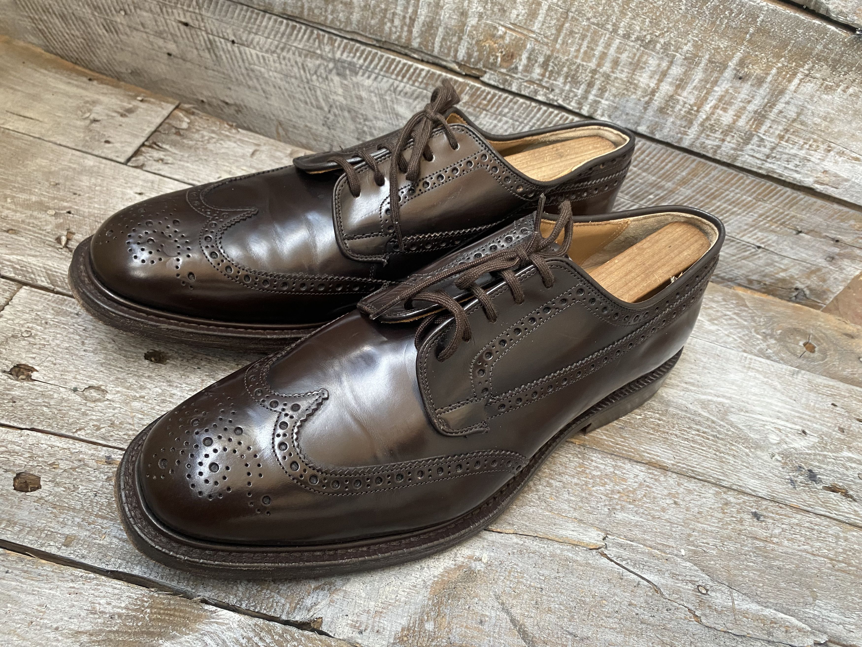 Church's oxford brown leather dress shoes uk