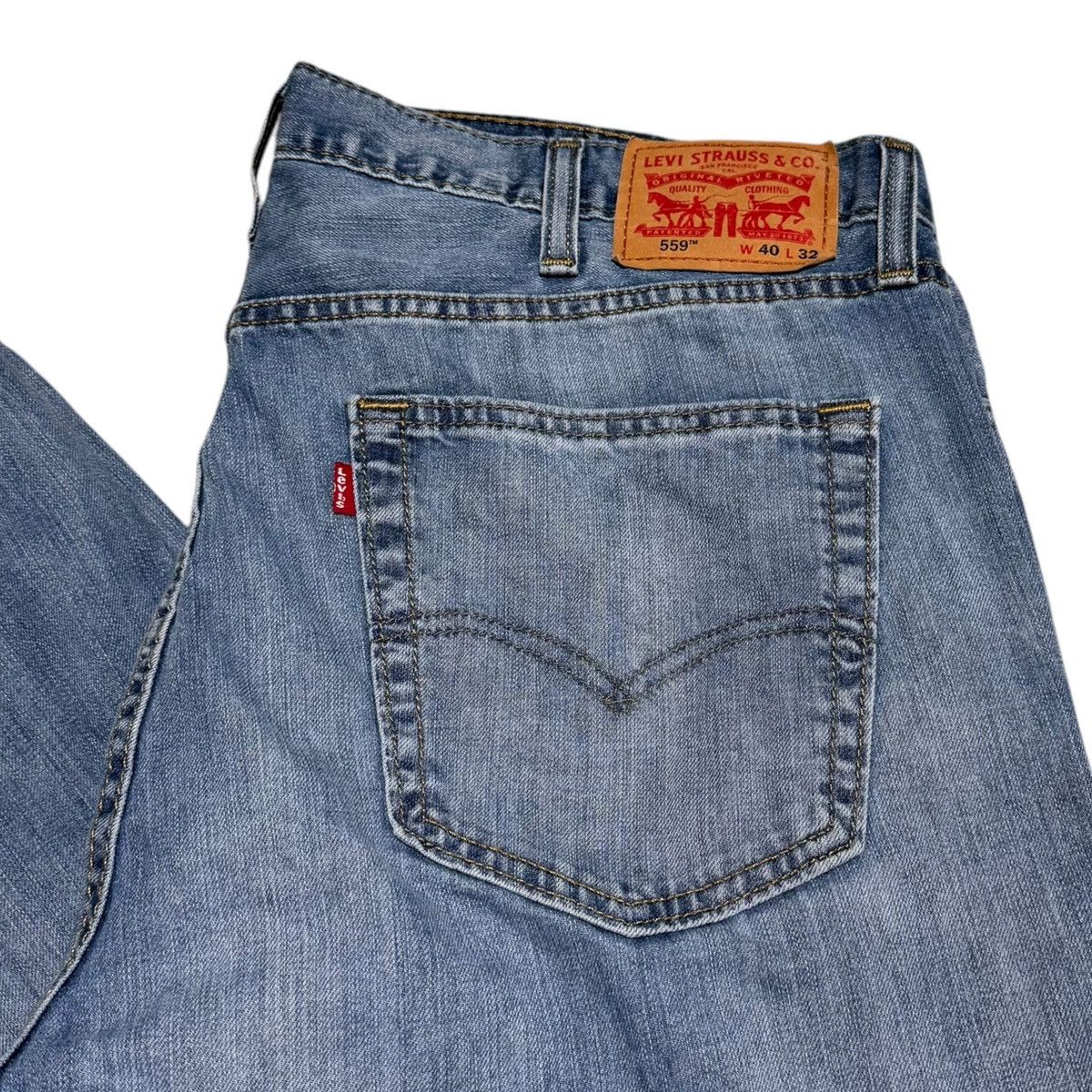 Levi's Levi’s 559 Bangladesh 100% Cotton Jean Pants Men’s 40x32 Size US 40 / EU 56 - 2 Thumbnail
