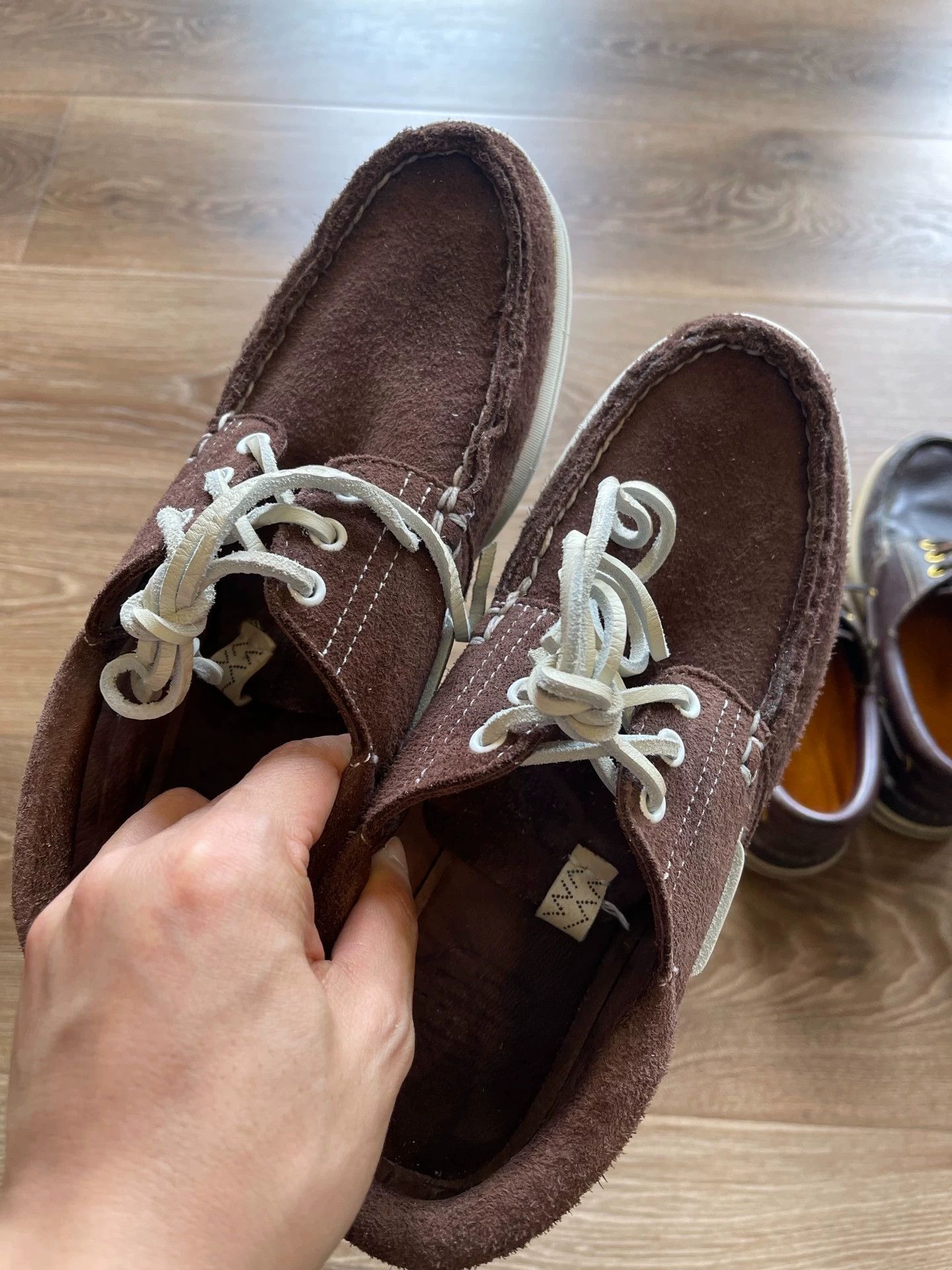 Visvim visvim 23SS Hockney Folk Deep Brown Deer Skin 9 Size US 9 / EU 42 - 1 Thumbnail