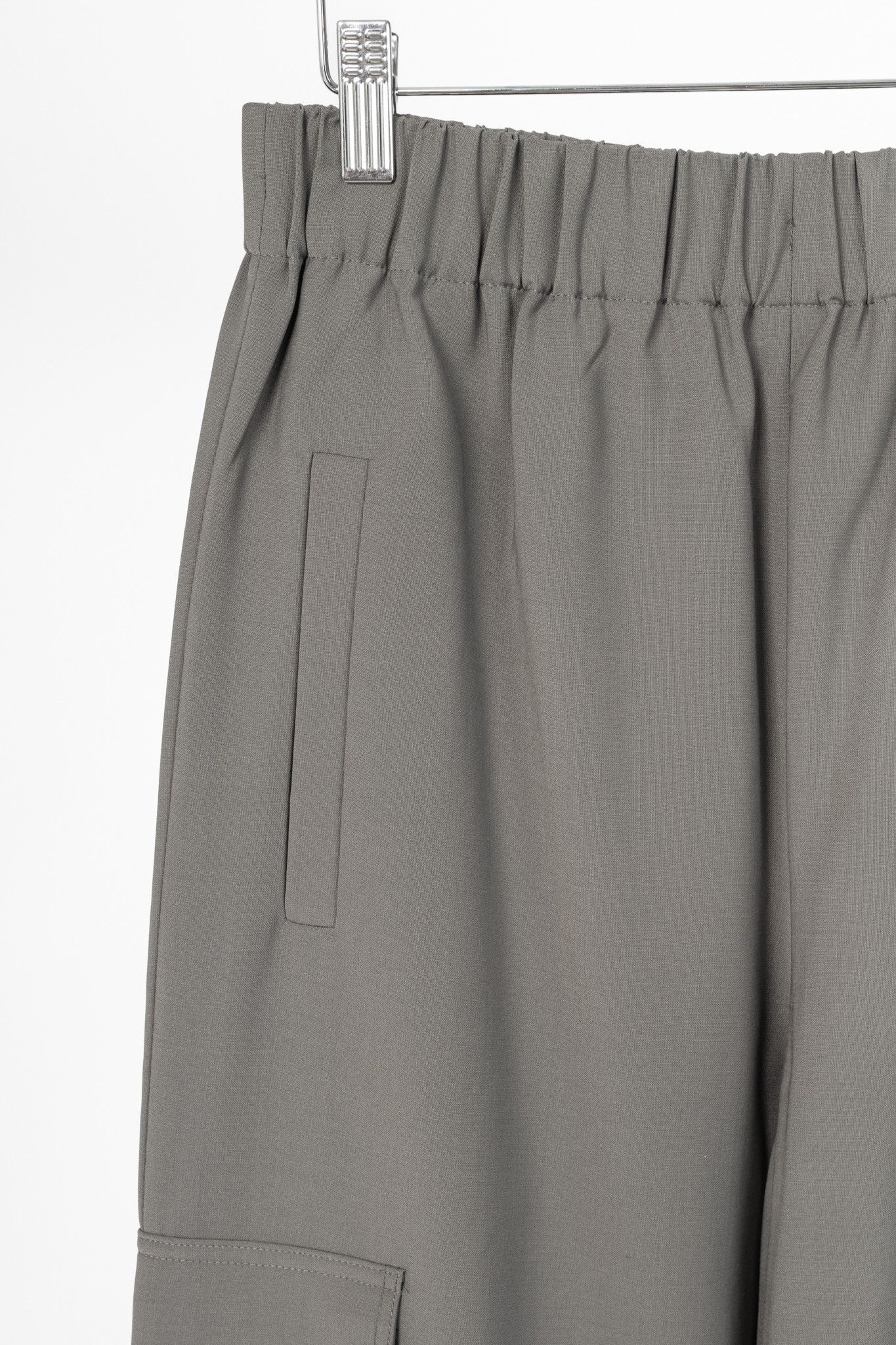 Tibi Tibi Wilt Dark Stone Tropical Wool Pull-On Jogger Size 28" / US 6 / IT 42 - 4 Thumbnail