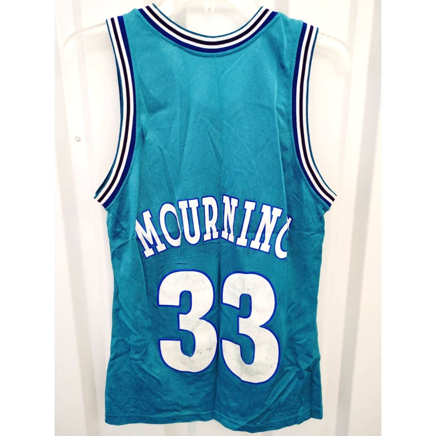 Other Vintage Champion Mourning #33 Charlotte Hornets Jersey Sz 36 Size US M / EU 48-50 / 2 - 3 Thumbnail
