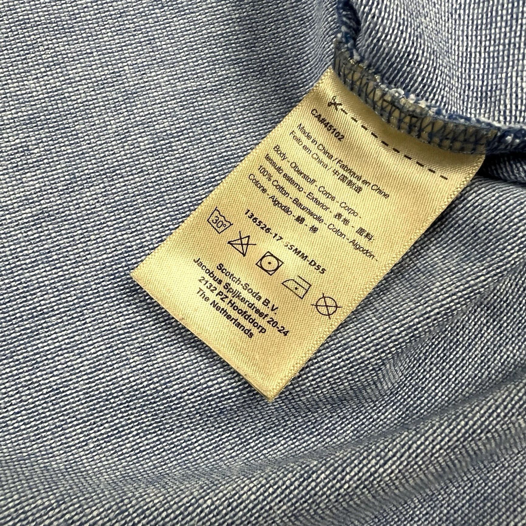 Scotch & Soda Scotch & Soda Shirt Mens Large Blue Short Sleeve Polo Amsterdam Couture Original Size US L / EU 52-54 / 3 - 5 Thumbnail