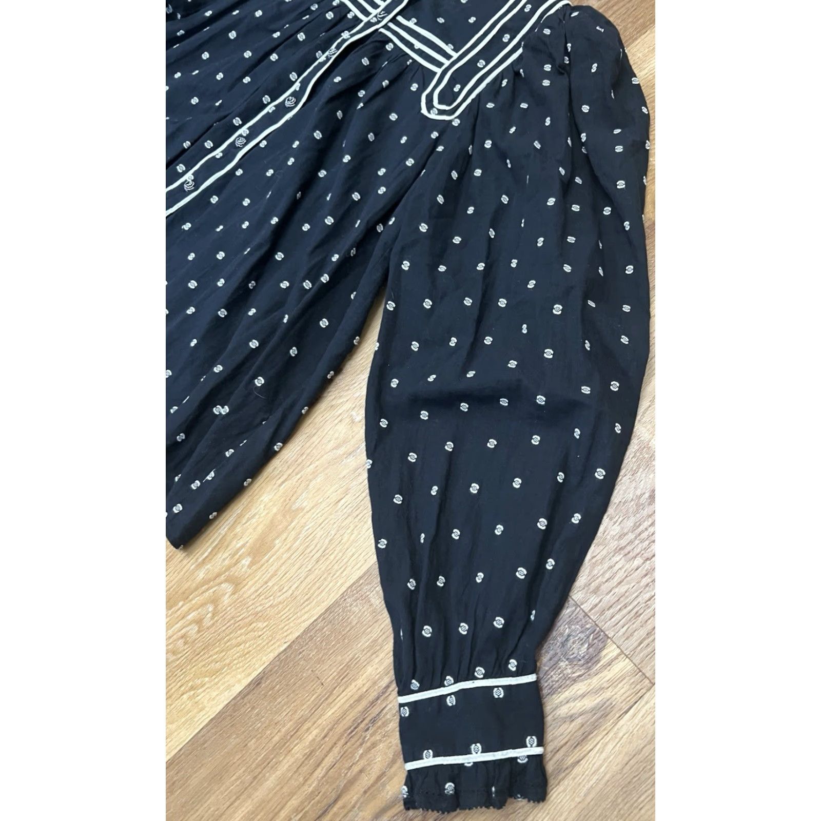 Ulla Johnson Ulla Johnson Blouse - Black Abigail Eclipse Dot Size 4 Women Shirt Womens Size S / US 4 / IT 40 - 5 Thumbnail
