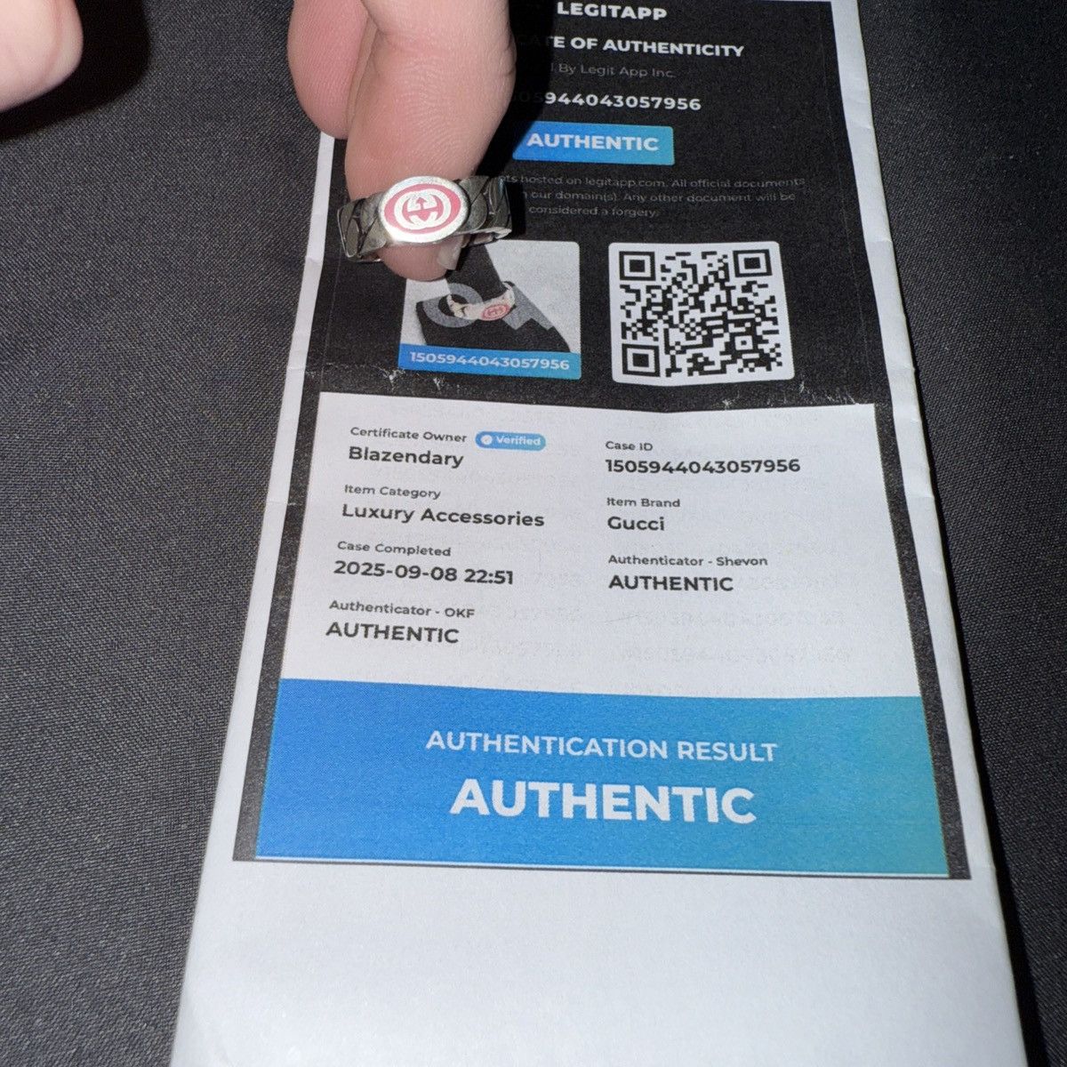 Gucci Connect G gucci silver ring size 5.5 Size ONE SIZE - 2 Thumbnail