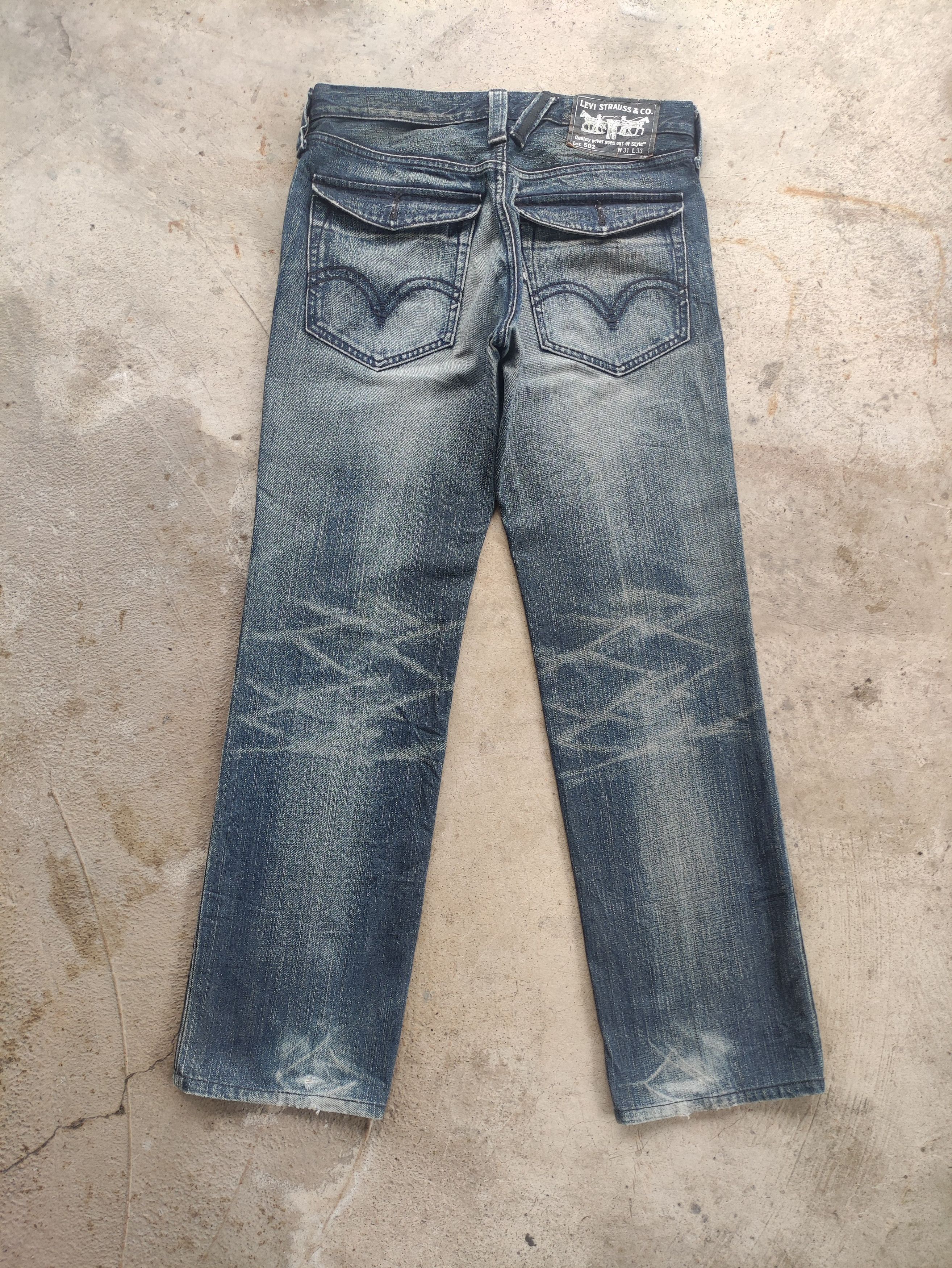Levi's Vintage Levi's 502 jean Distressed Faded Denim Pants Size US 33 - 8 Thumbnail