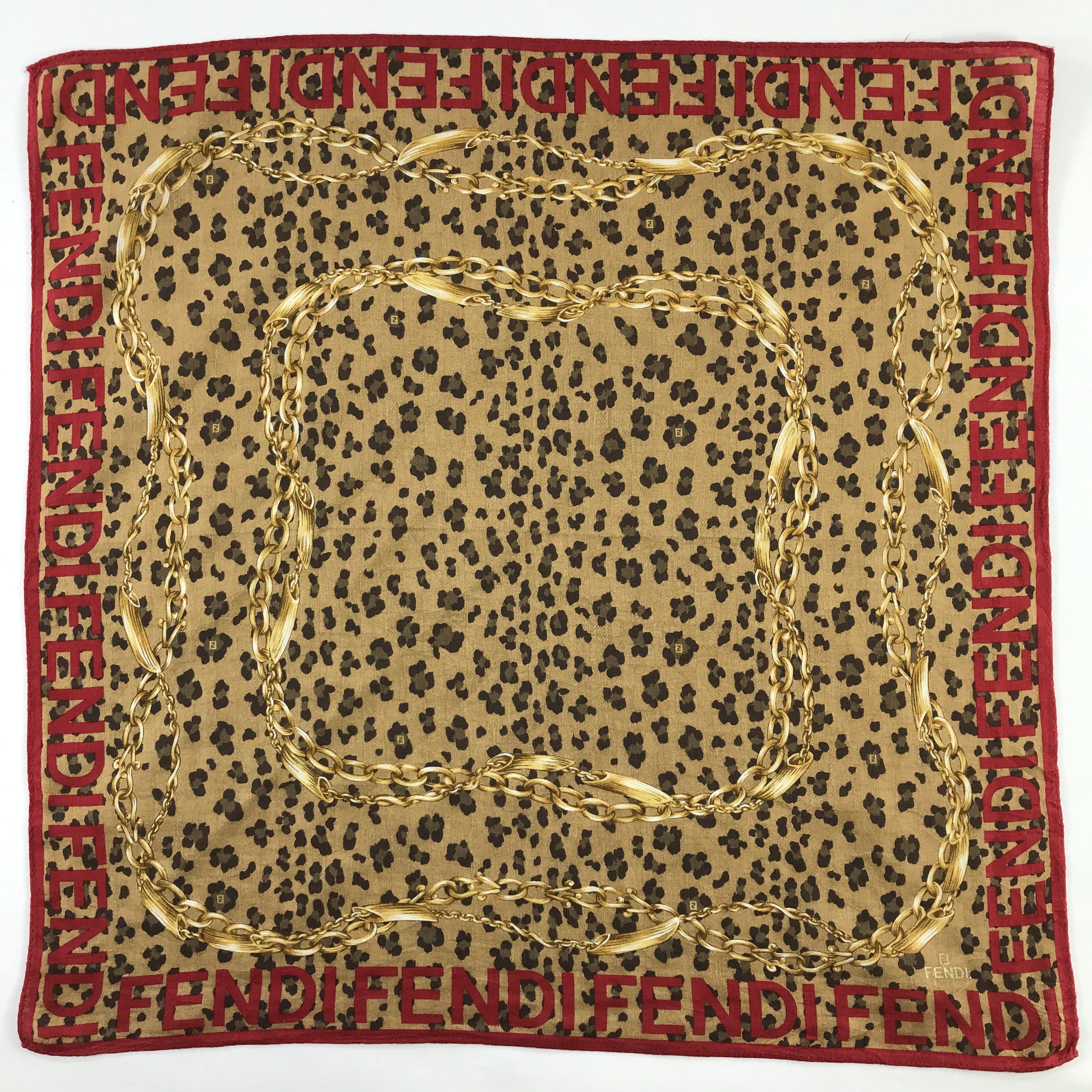 Vintage Vintage Fendi Bandana / Handkerchief / Neckerchief - S587 Size ONE SIZE - 1 Thumbnail