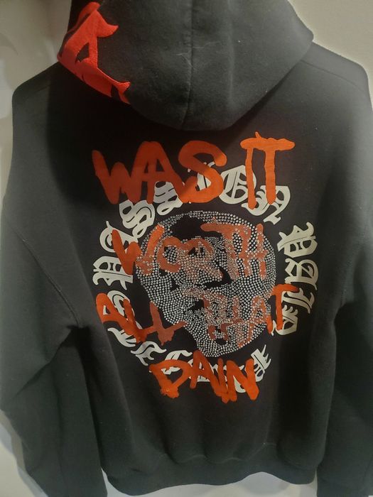 Zip-Up Rhinestone Hoodie