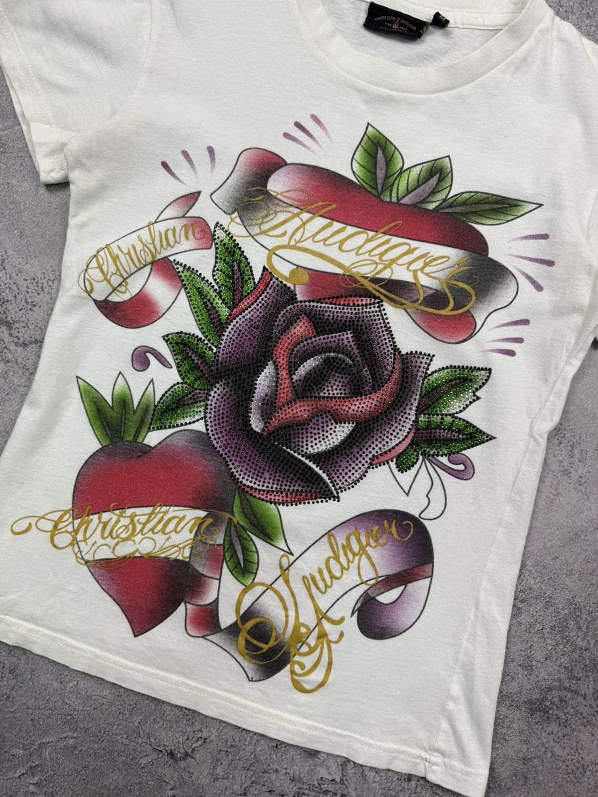 Christian Audigier Vintage Y2K Ed Hardy By Christian Audigier T-Shirt Rare Tee Size M / US 6-8 / IT 42-44 - 7 Thumbnail