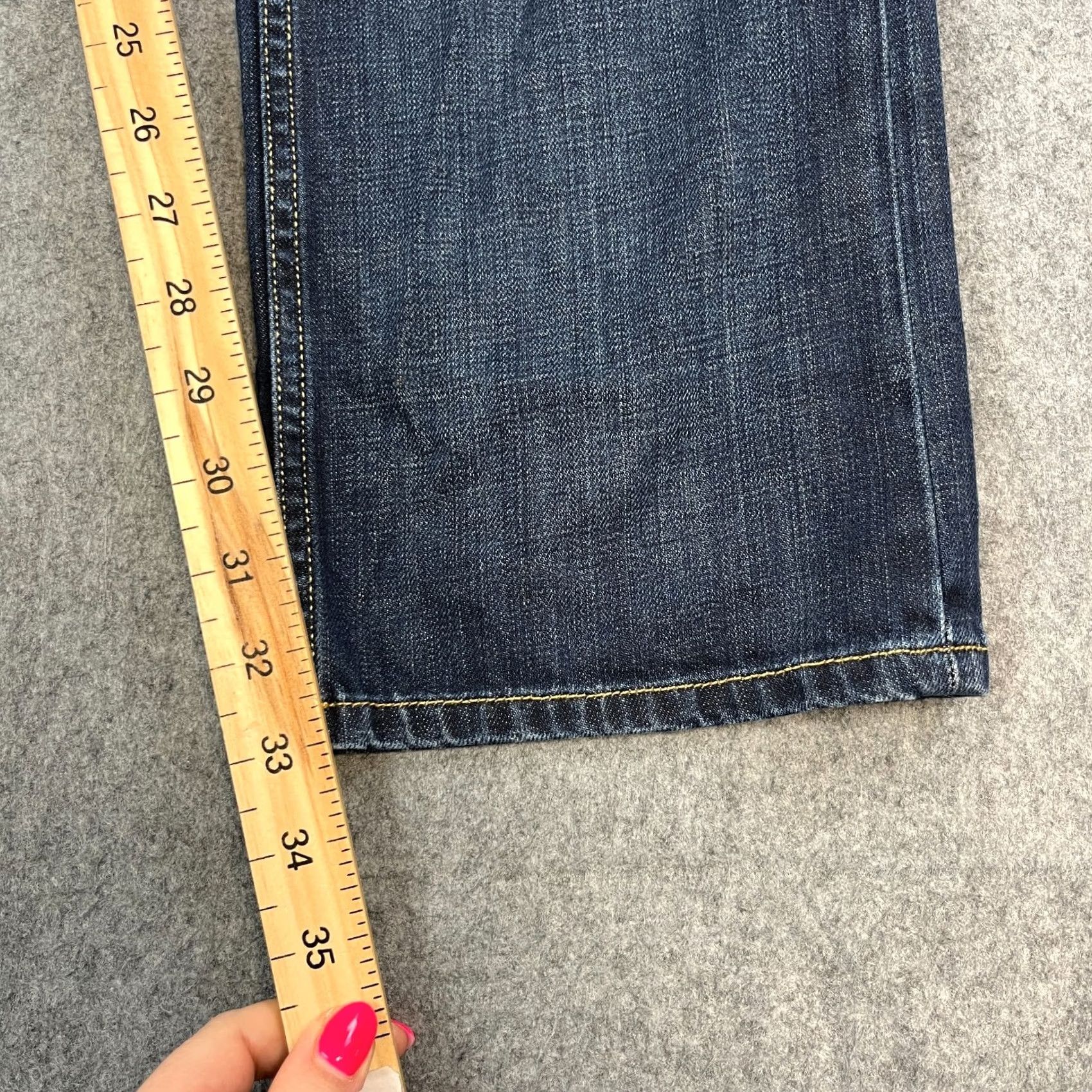 Replay Replay Jeans Regular Straight 31 34 Dark Blue 100% Cotton Mens Size US 31 - 4 Thumbnail